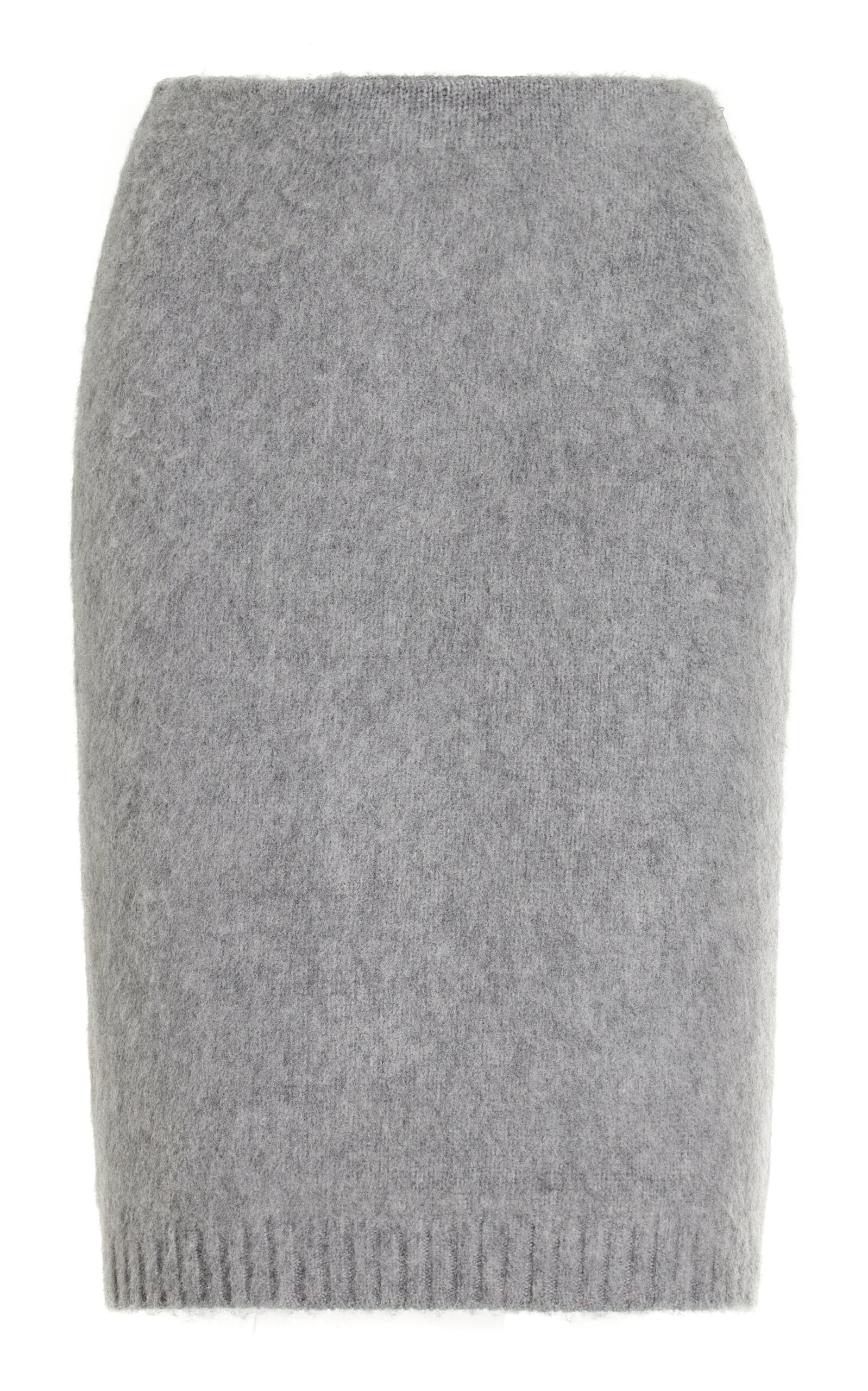 Prada Cashmere Mini Skirt In Grey