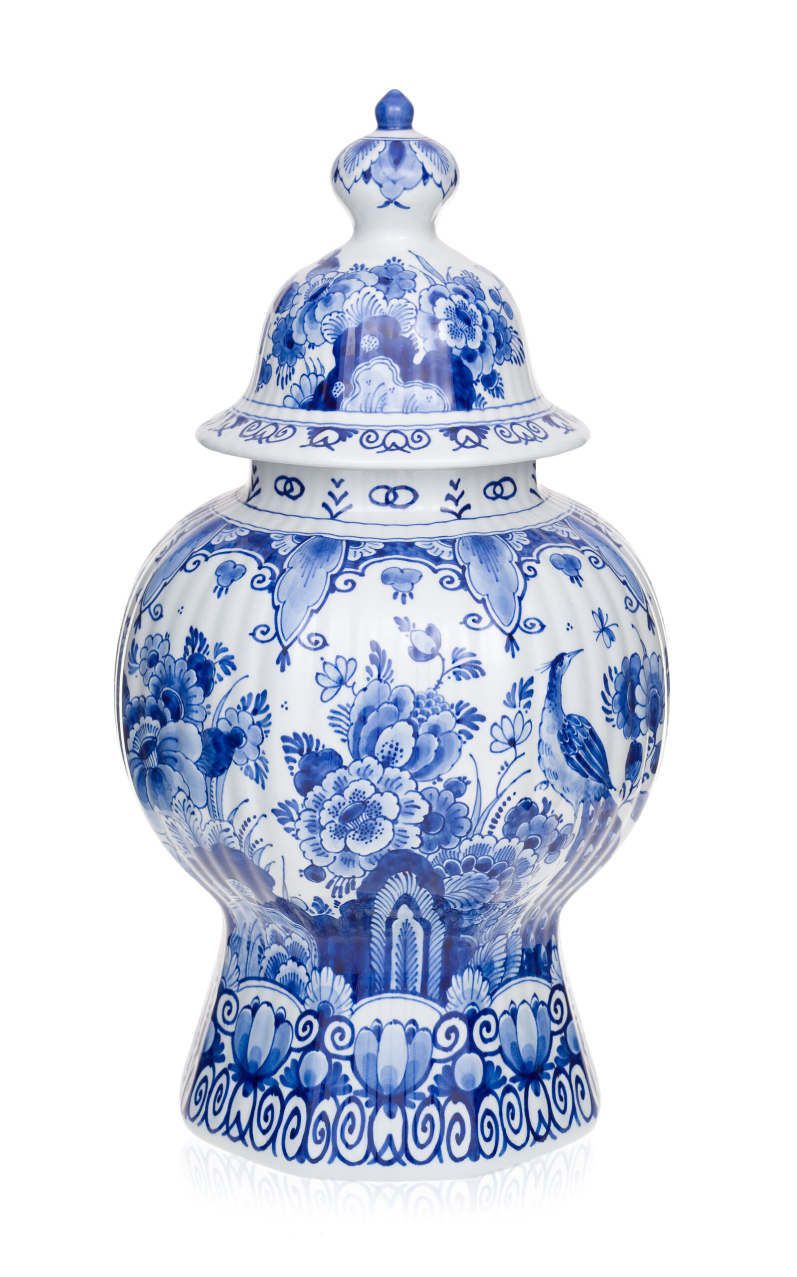 Royal Delft Royal Delft Hand-Painted 37 Cm Vase - Blue