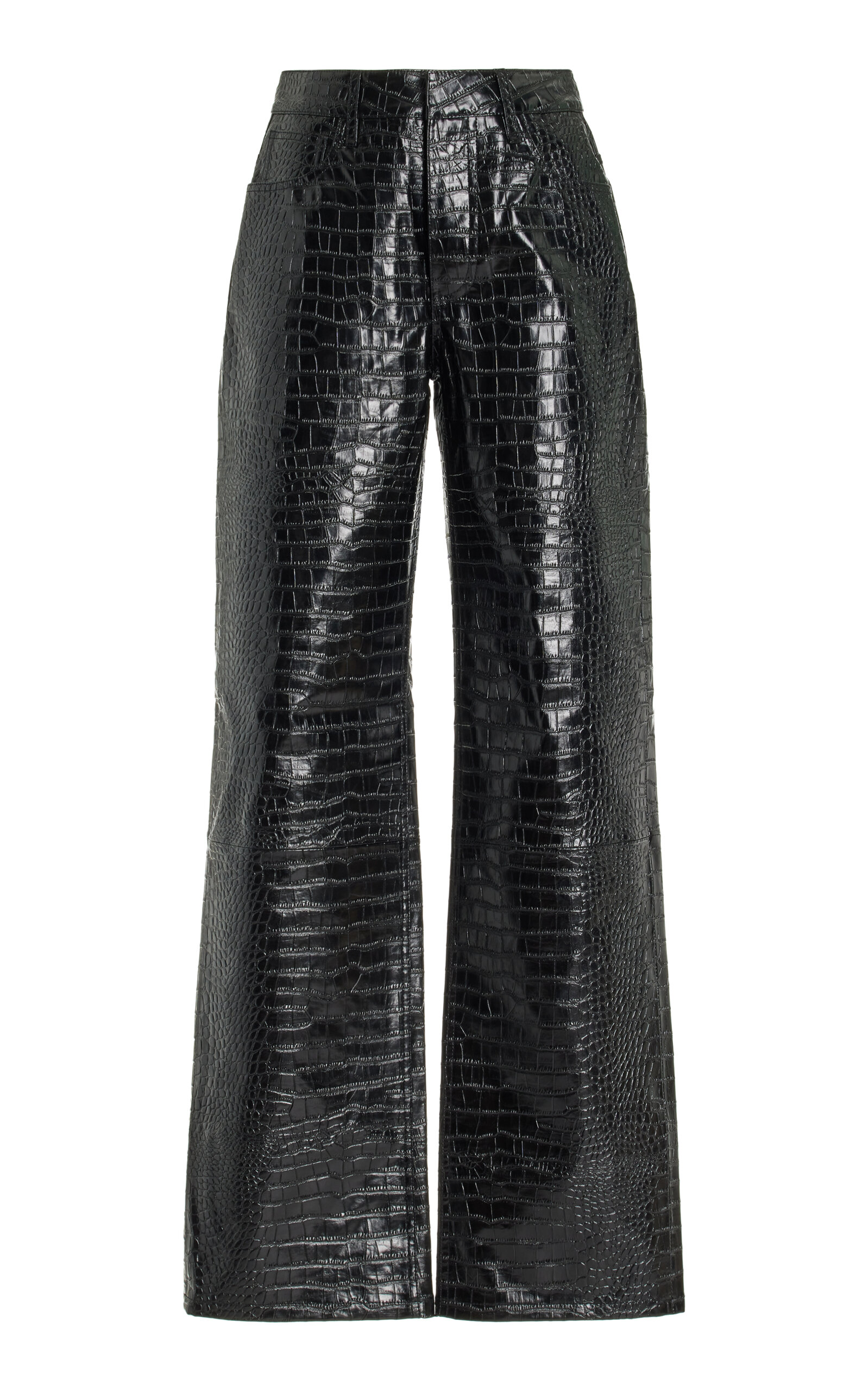 croc effect pants - size 2