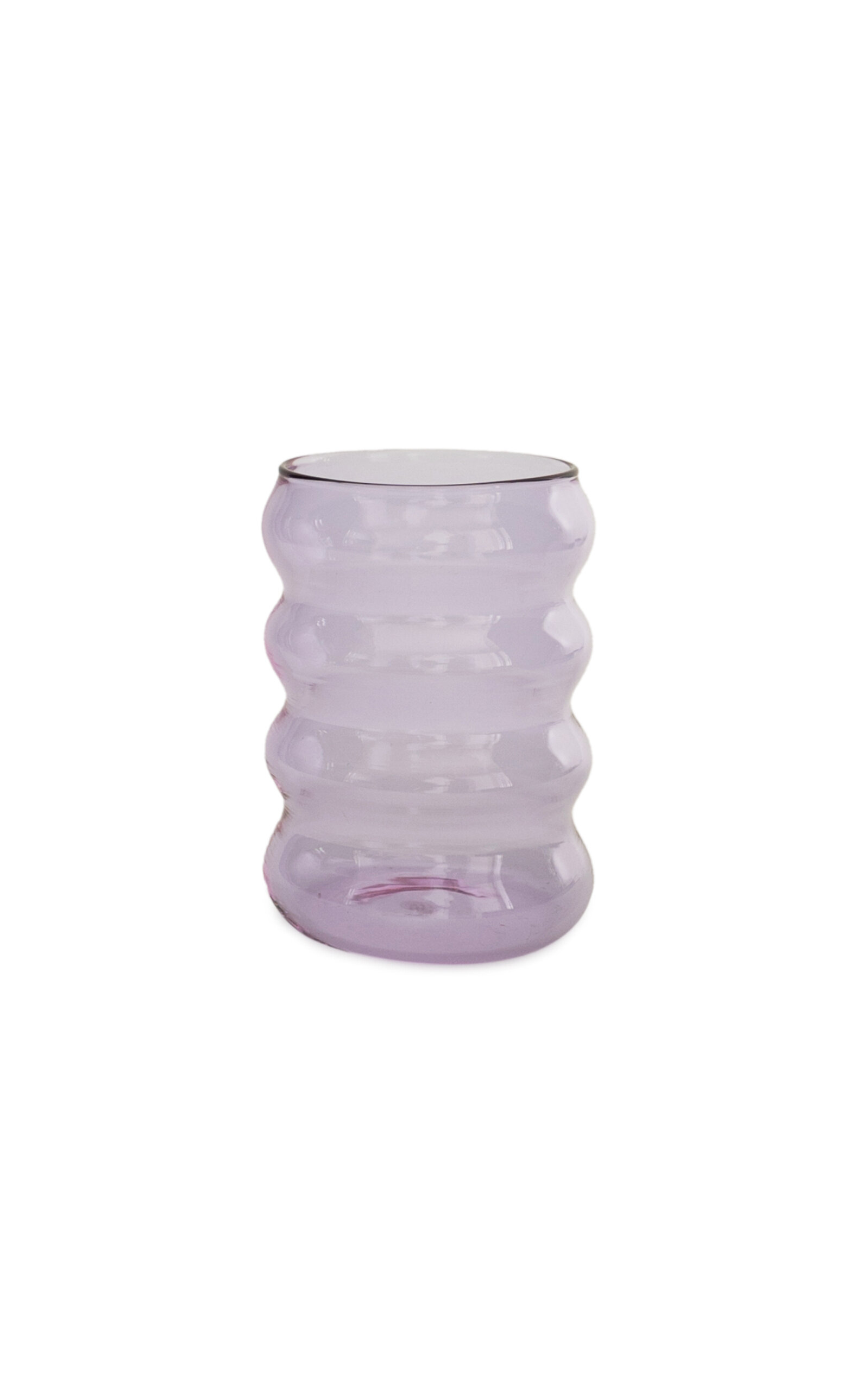 Sophie Lou Jacobsen Ripple Glass Cup In Purple