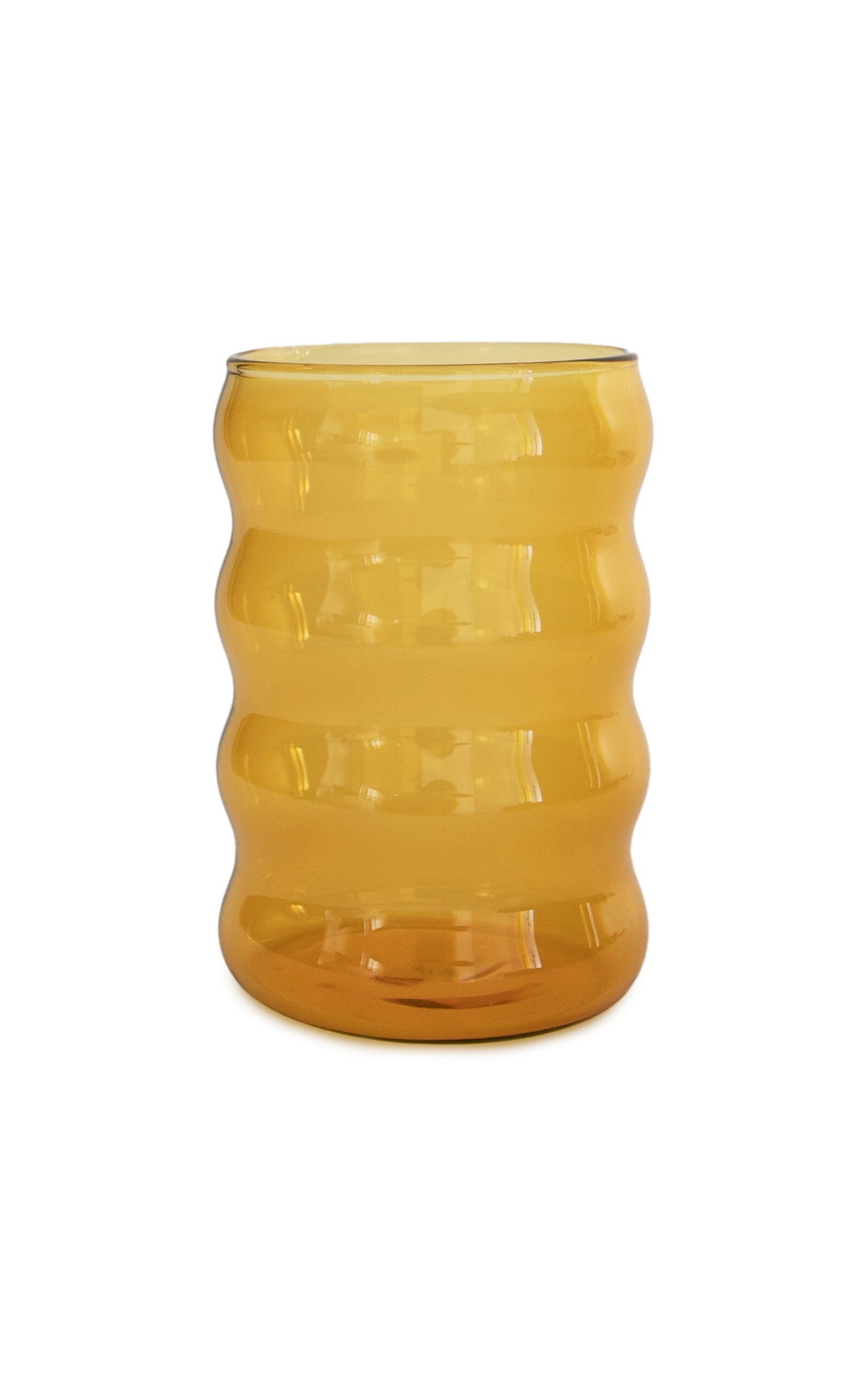 Sophie Lou Jacobsen Ripple Glass Cup - Yellow