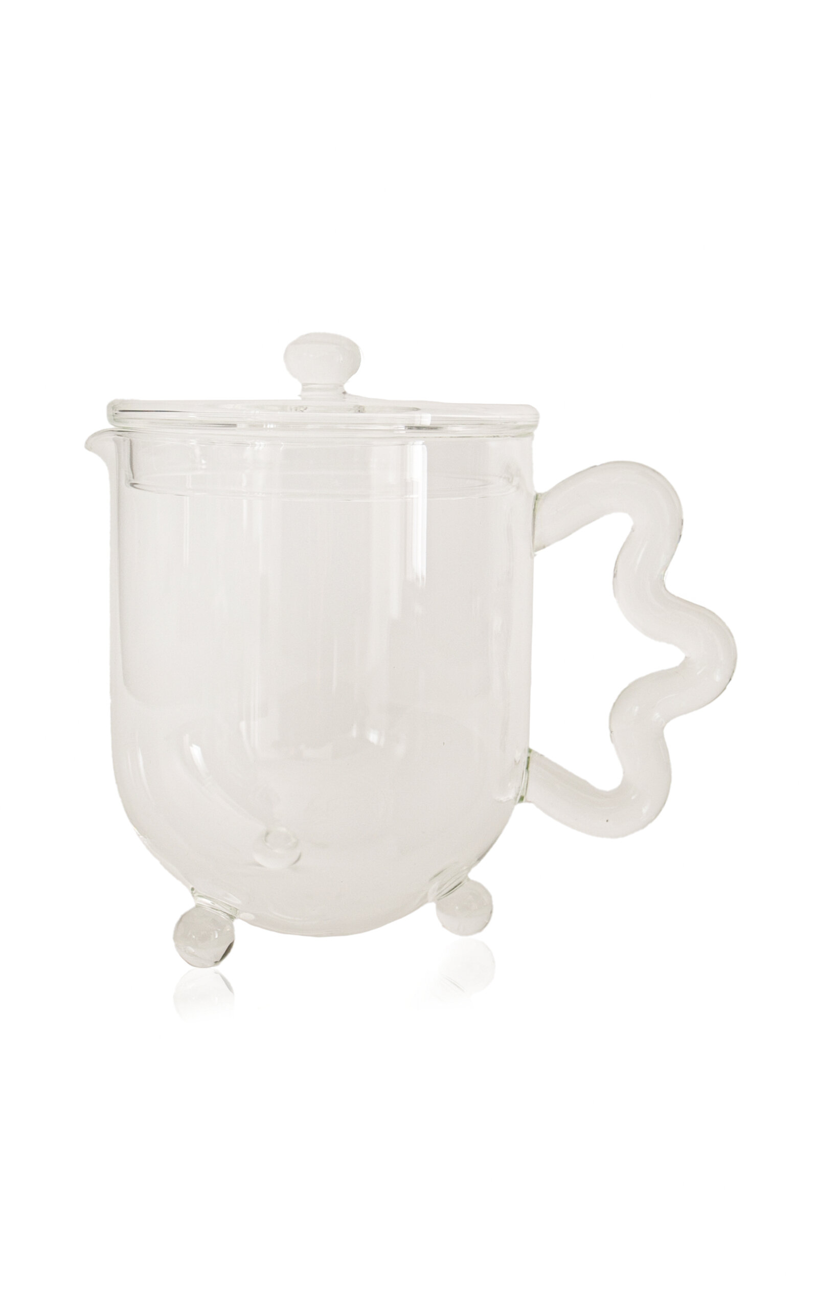 Sophie Lou Jacobsen Bloom Glass Teapot - Clear