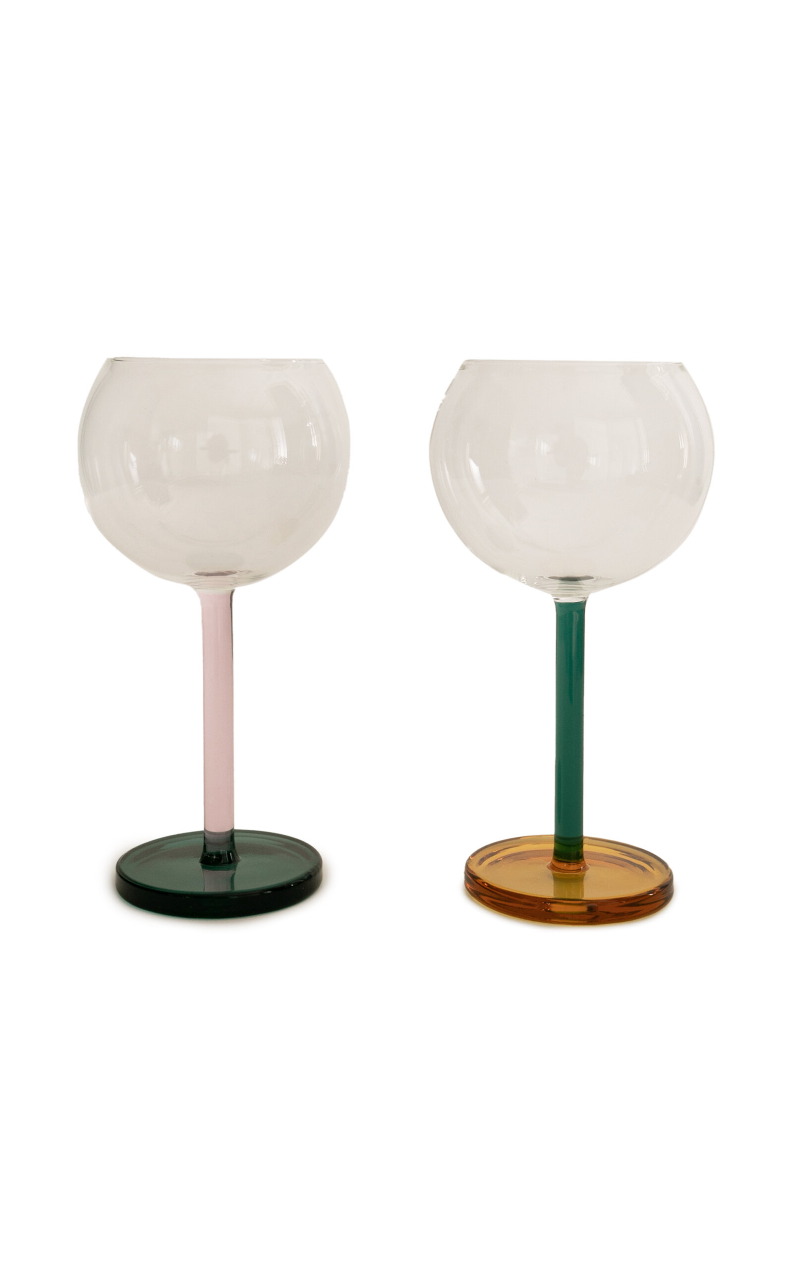 Sophie Lou Jacobsen Bilboquet Glass Wine Set In Multi