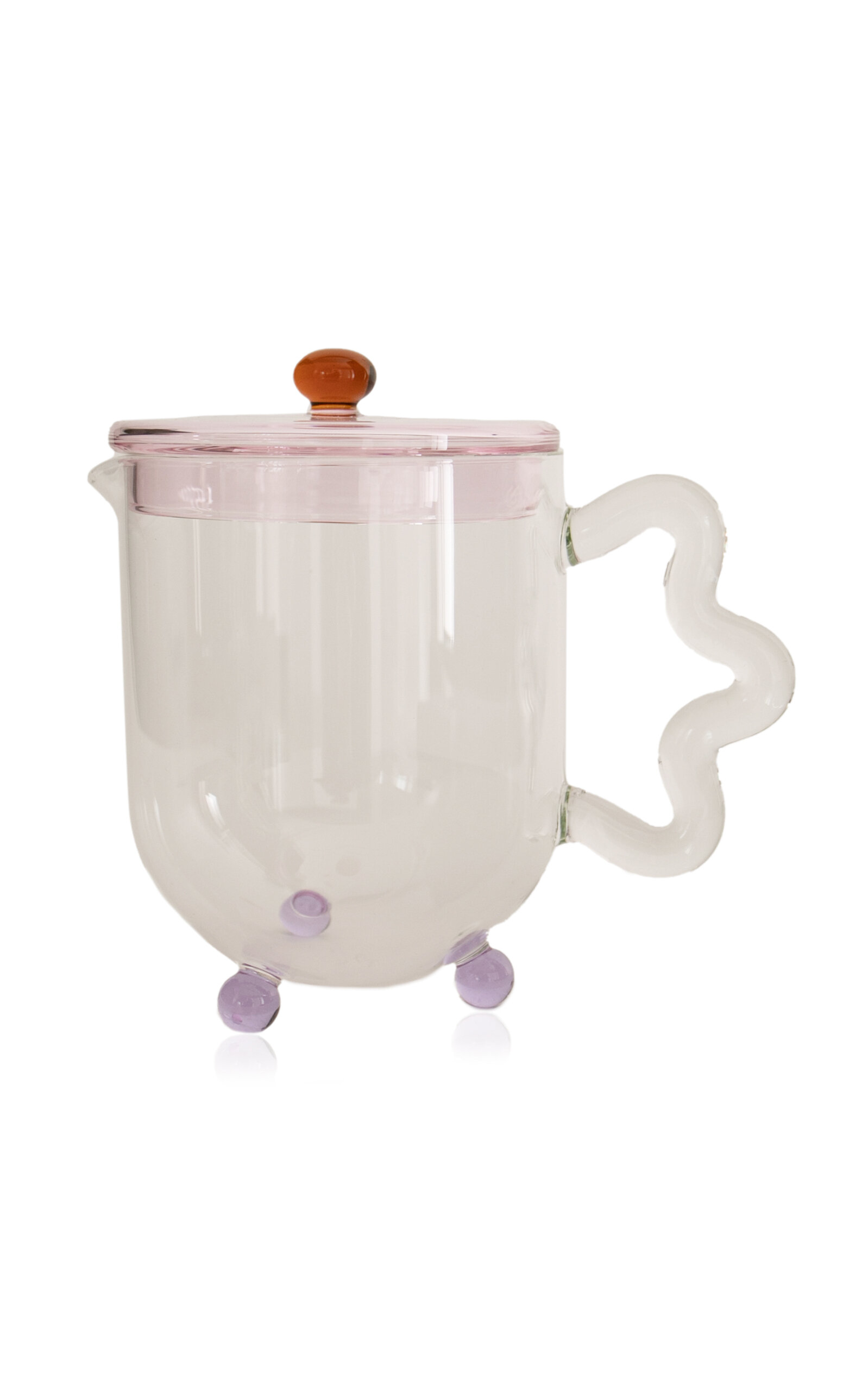 Sophie Lou Jacobsen Bloom Glass Teapot In Clear