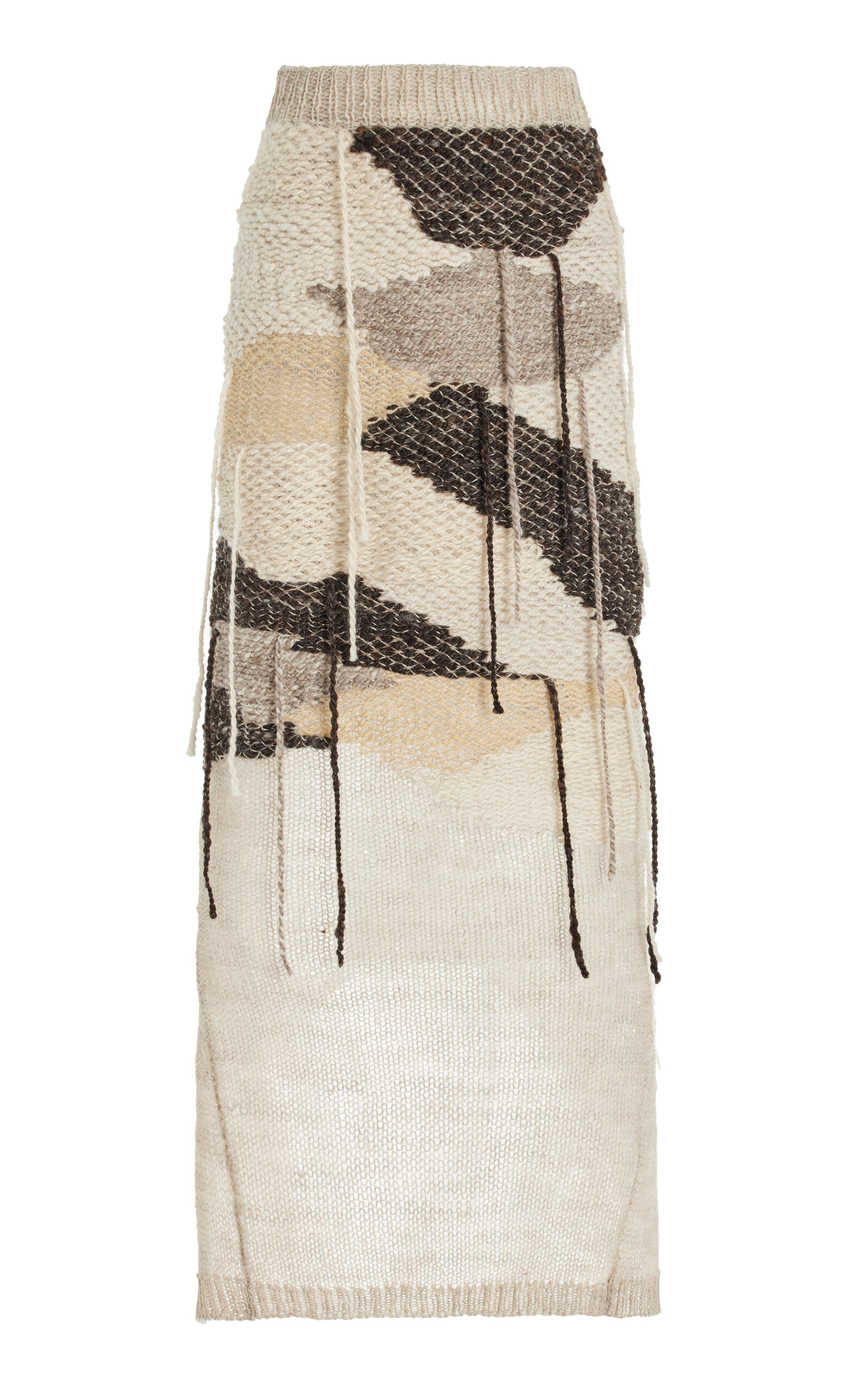 x Mama Farm Exclusive Duse Wool Maxi Skirt