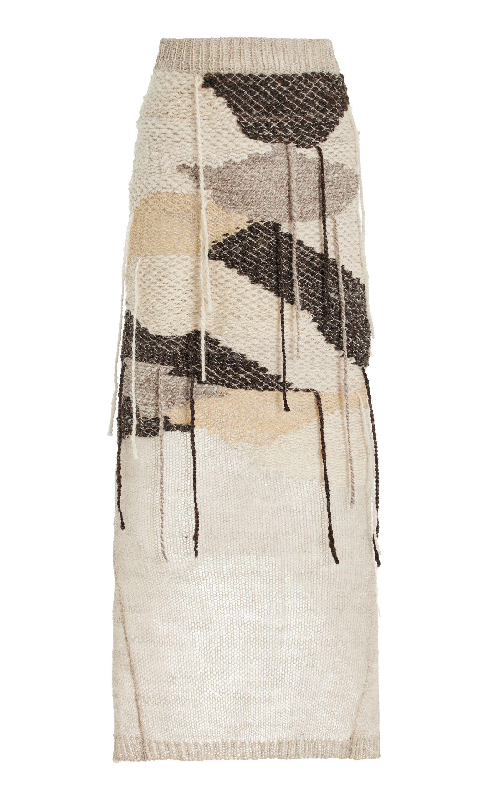 Aisling Camps X Mama Farm Exclusive Duse Wool Maxi Skirt In Multi