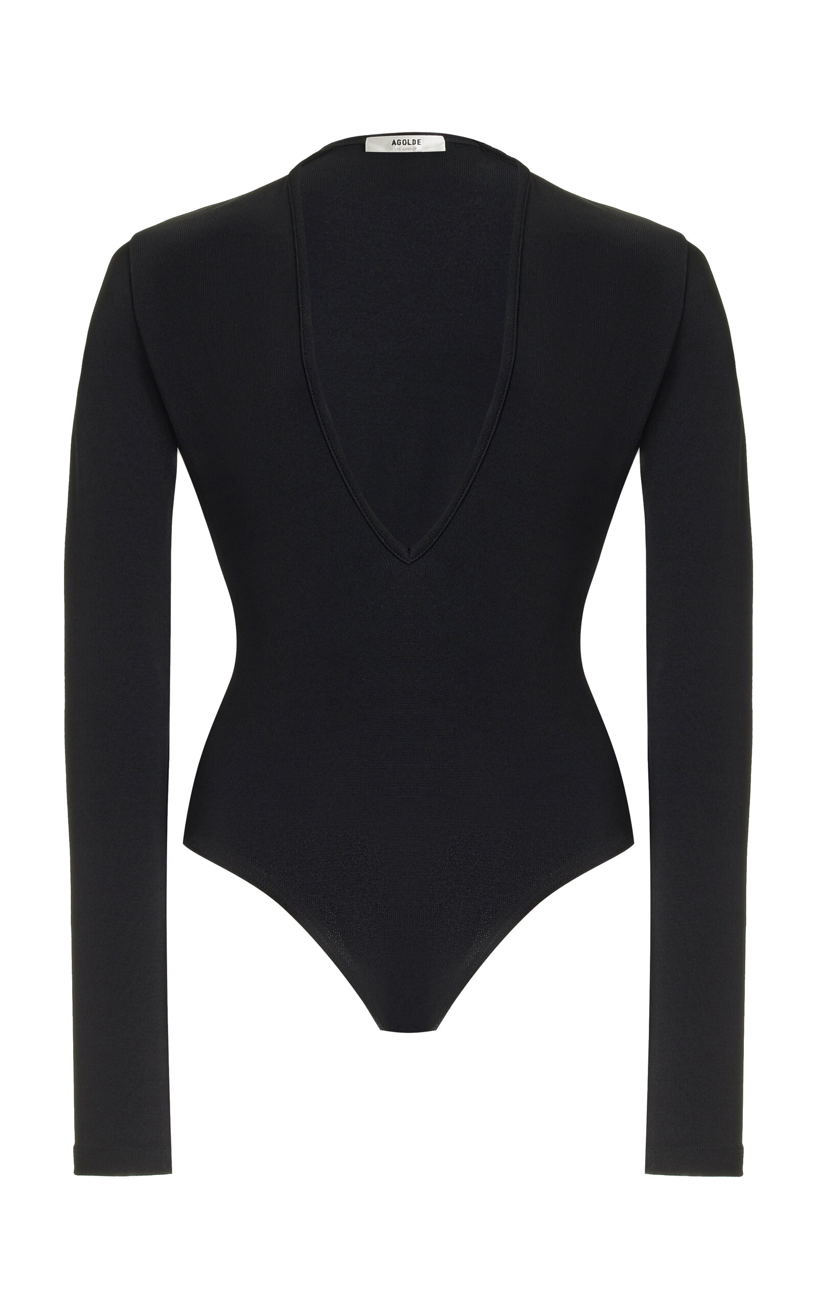 Agolde Zena Jersey Bodysuit - Black - XL