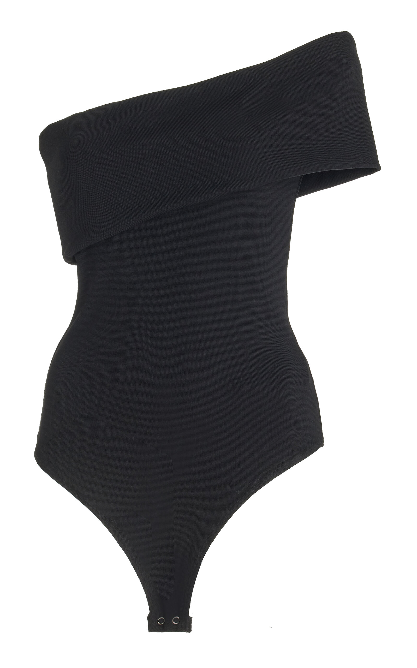 Agolde Bree Off-The-Shoulder Jersey Bodysuit - Black