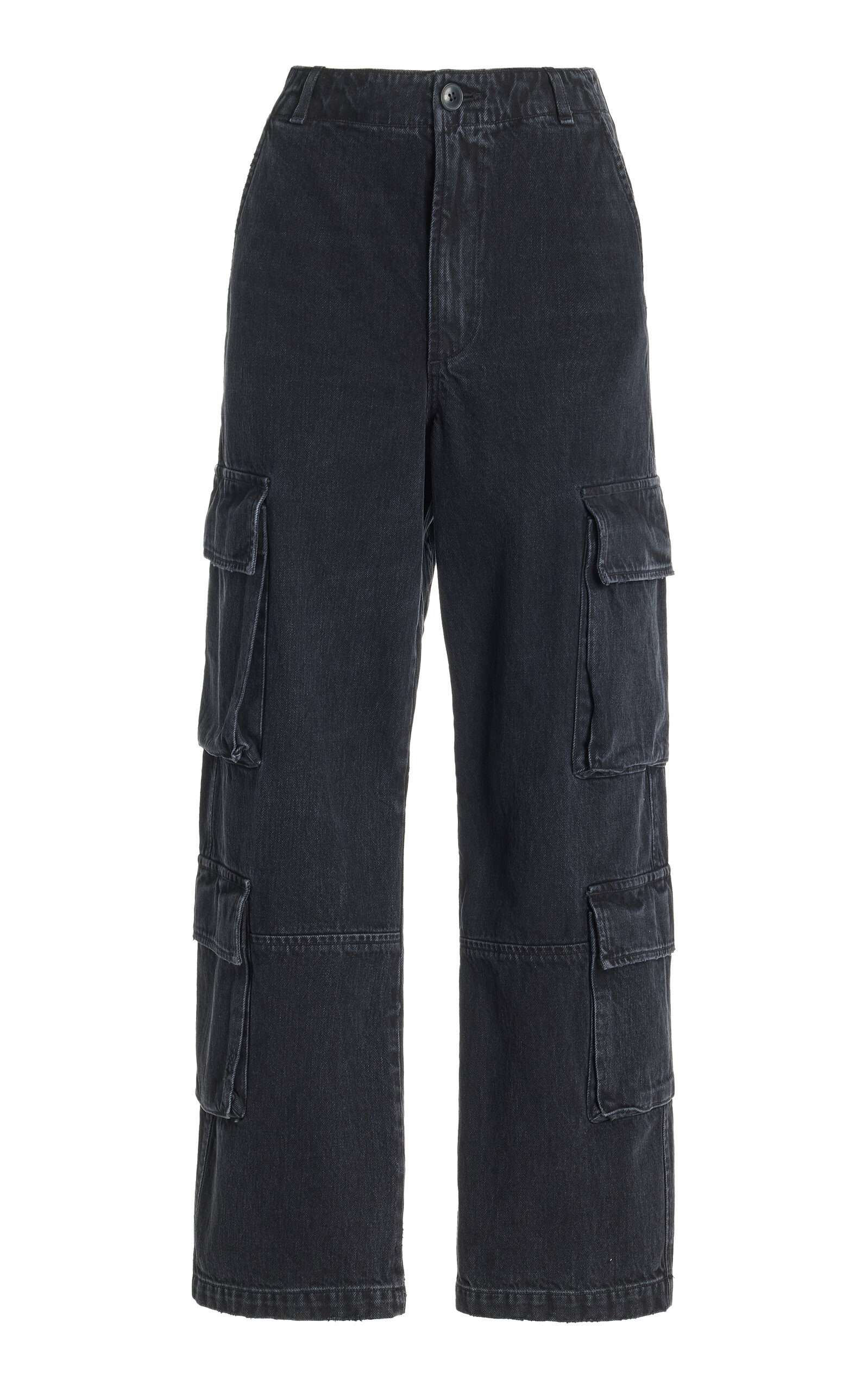 Citizen Of Humanity Delena Cotton-blend Cargo Pants In Black