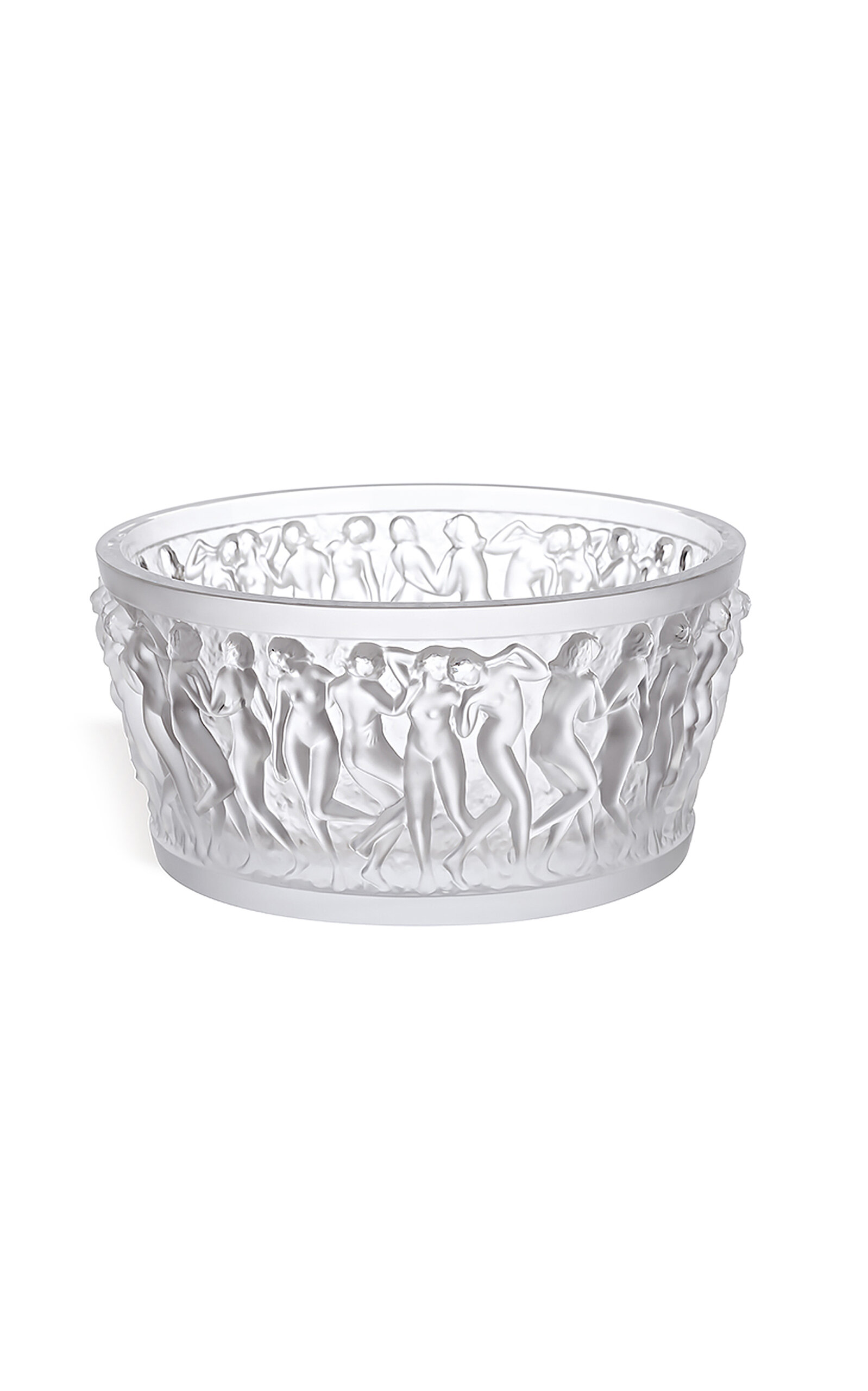 Shop Lalique Bacchantes Crystal Bowl In Clear