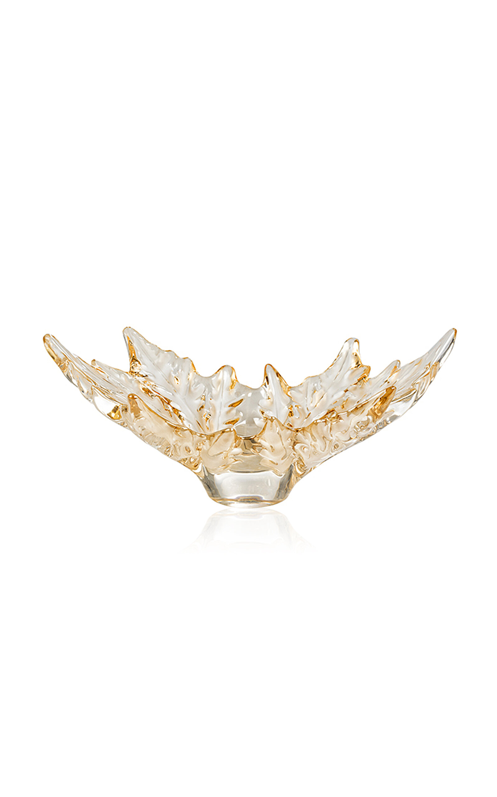 Lalique Champs-elysees Small Crystal Bowl, Gold Luster In Gold