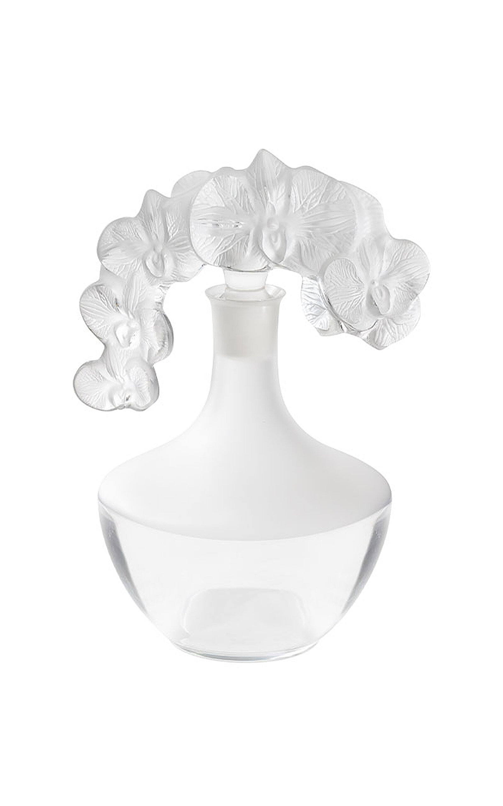 LALIQUE ORCHIDÉE CRYSTAL DECANTER