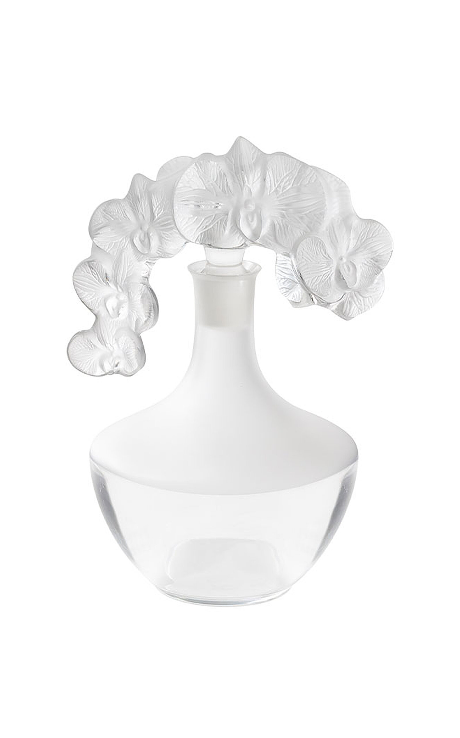 Lalique Orchidée Crystal Decanter - Clear