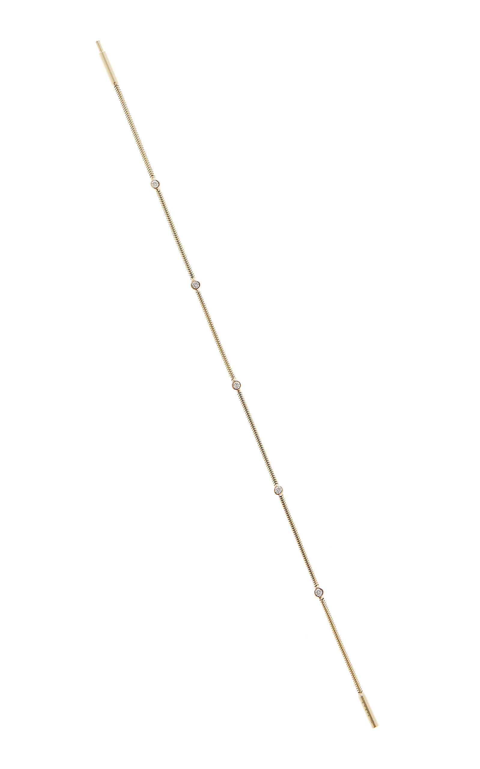 14K Yellow Gold Diamond Rope Bracelet