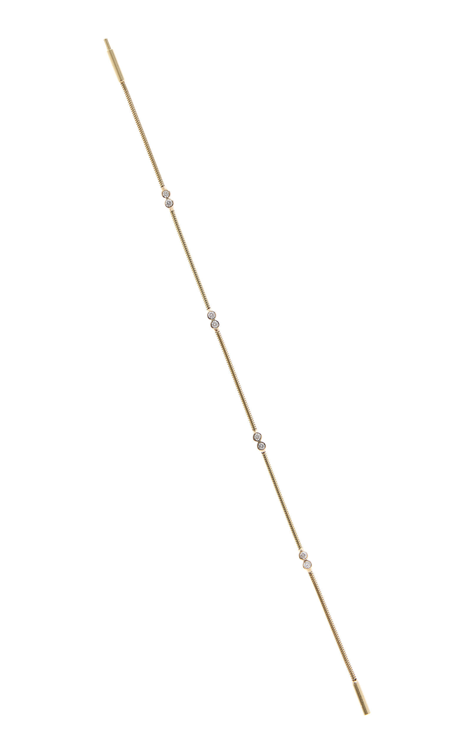 14K Yellow Gold Diamond Rope Bracelet