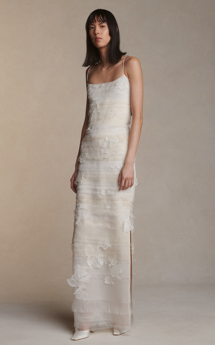white gown for wedding