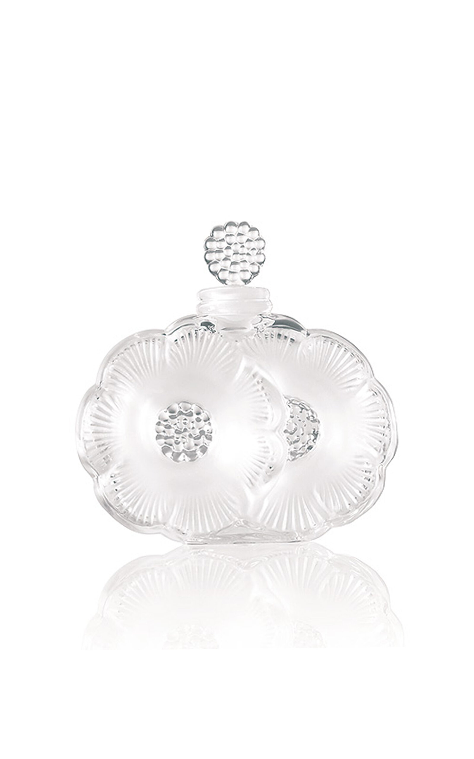 LALIQUE 2 FLEURS PERFUME BOTTLE