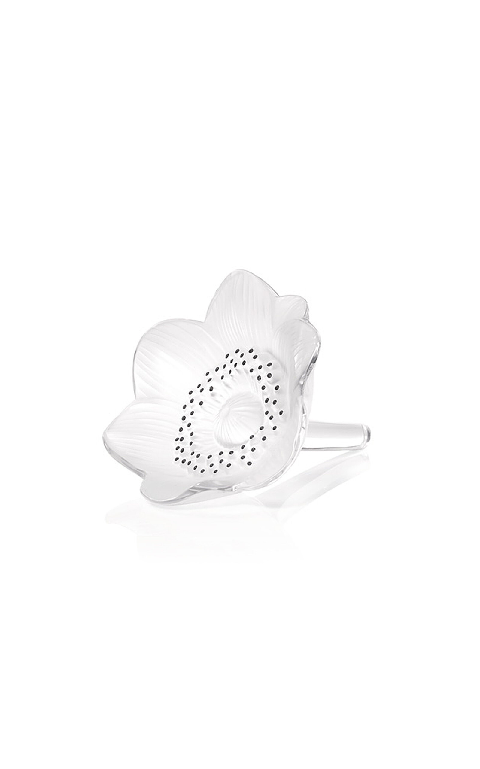 Lalique Anemone Flower Sculpture In Clear