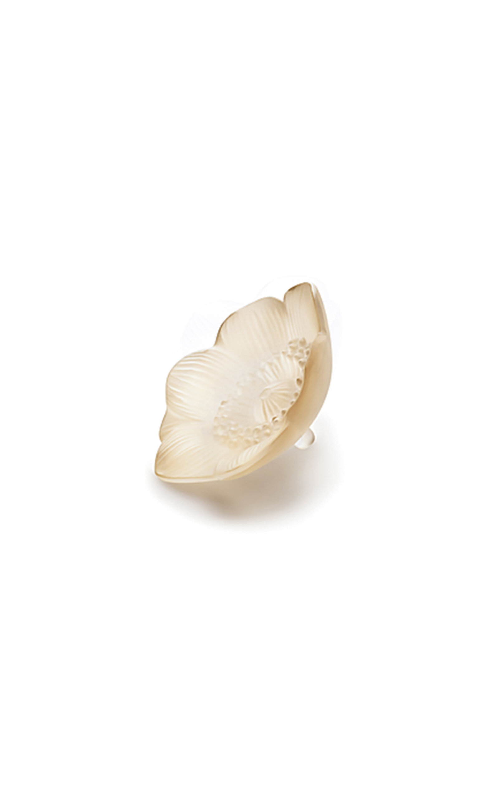 Lalique Anemone Small Sculpture In Gold