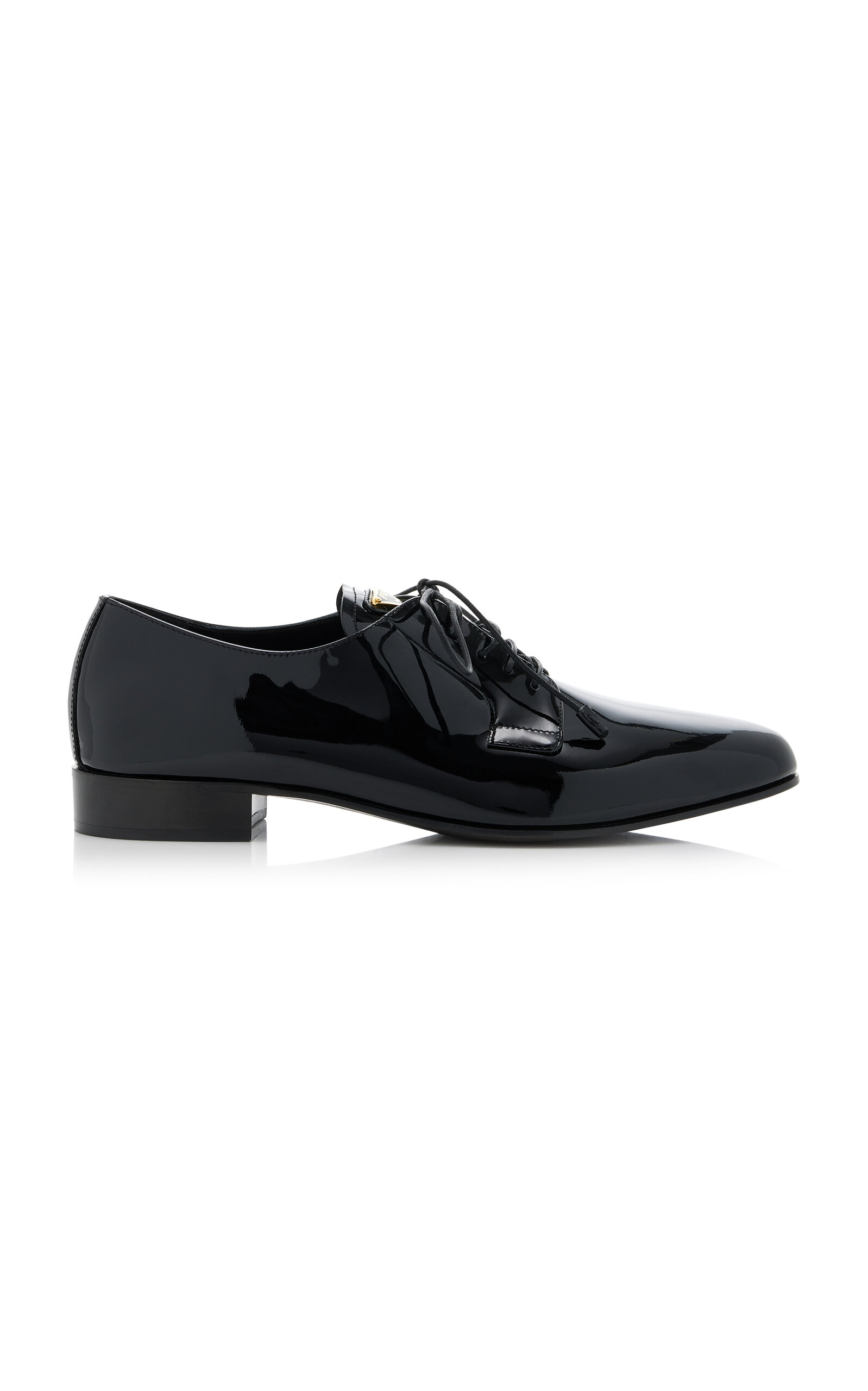 Prada Patent Leather Oxfords In Black