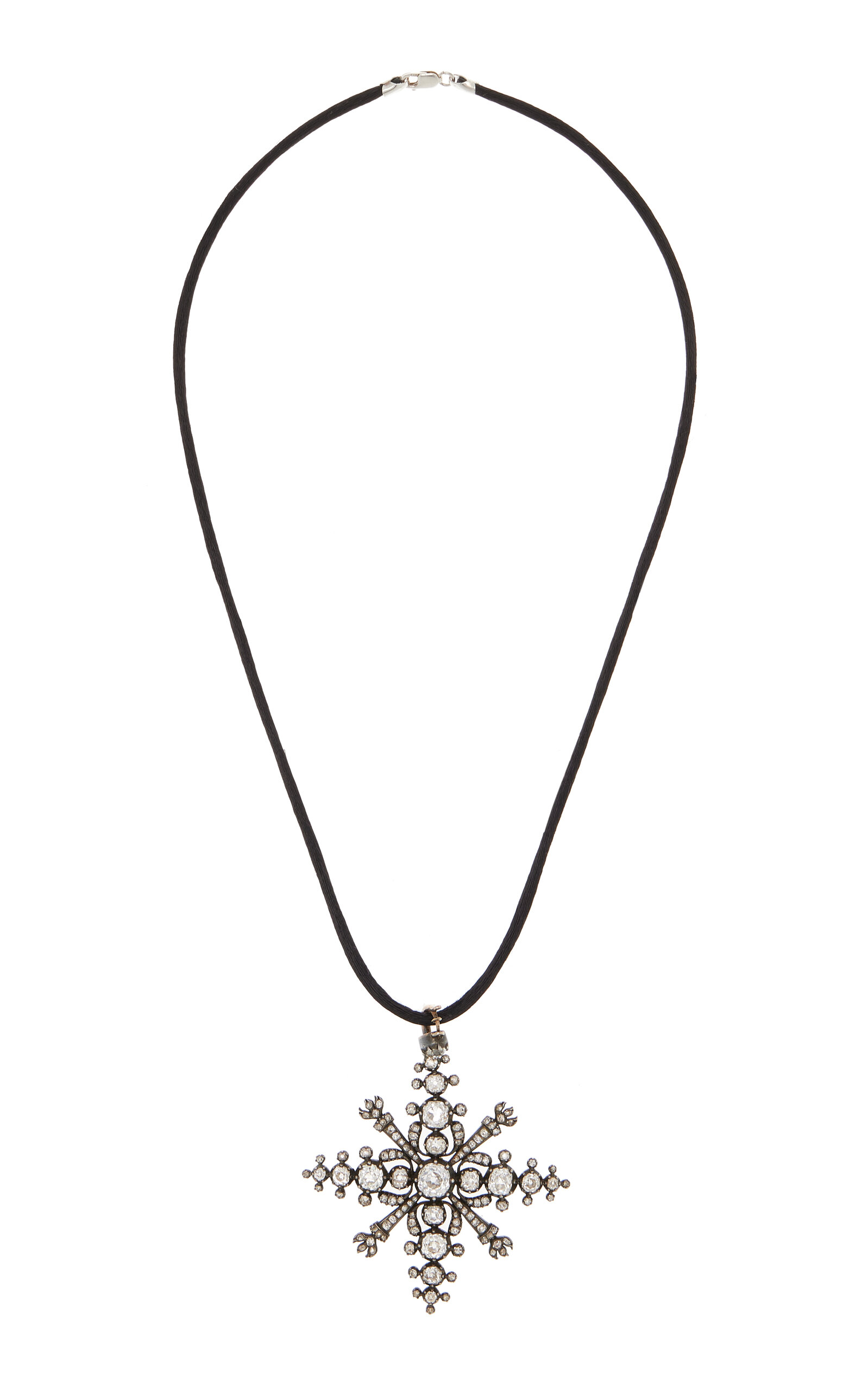 Kentshire Women's Victorian Diamond; 18k Yellow Gold and Sterling Silver Starburst Pendant"