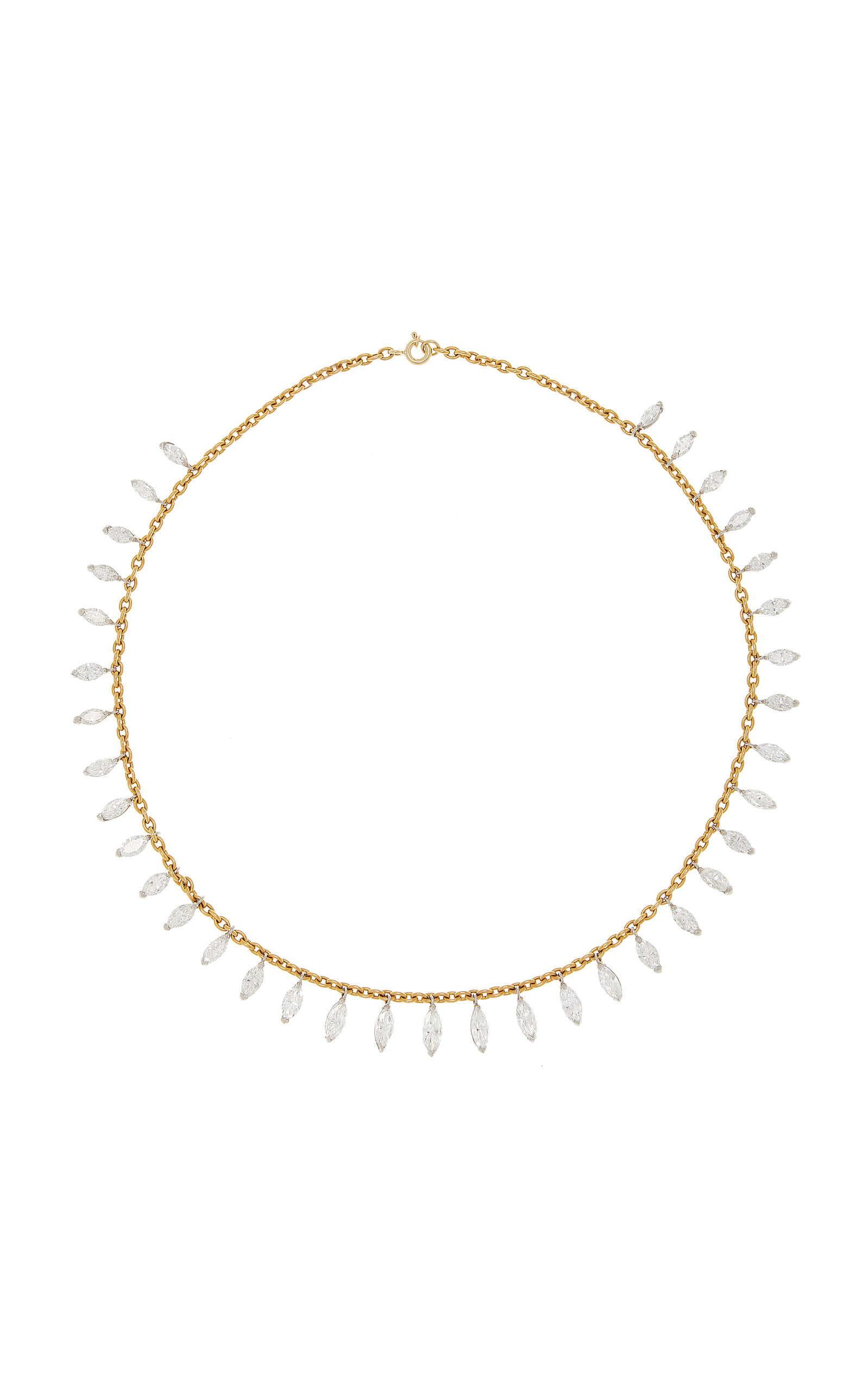 Simon Teakle Women's Marquise Diamond Fringe Necklace