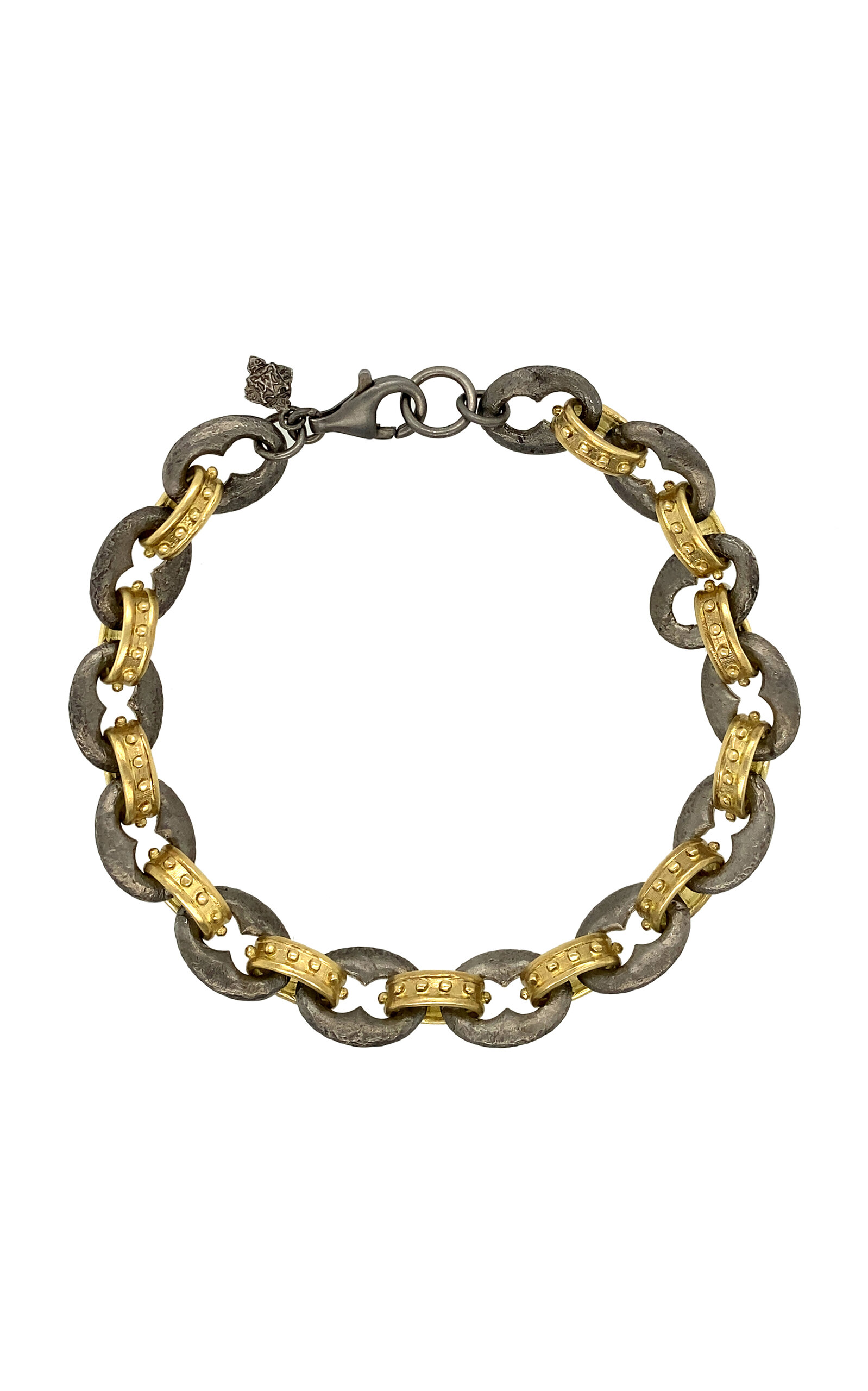 Armenta Women's 18k Yellow Gold Romero Oval Link Bracelet