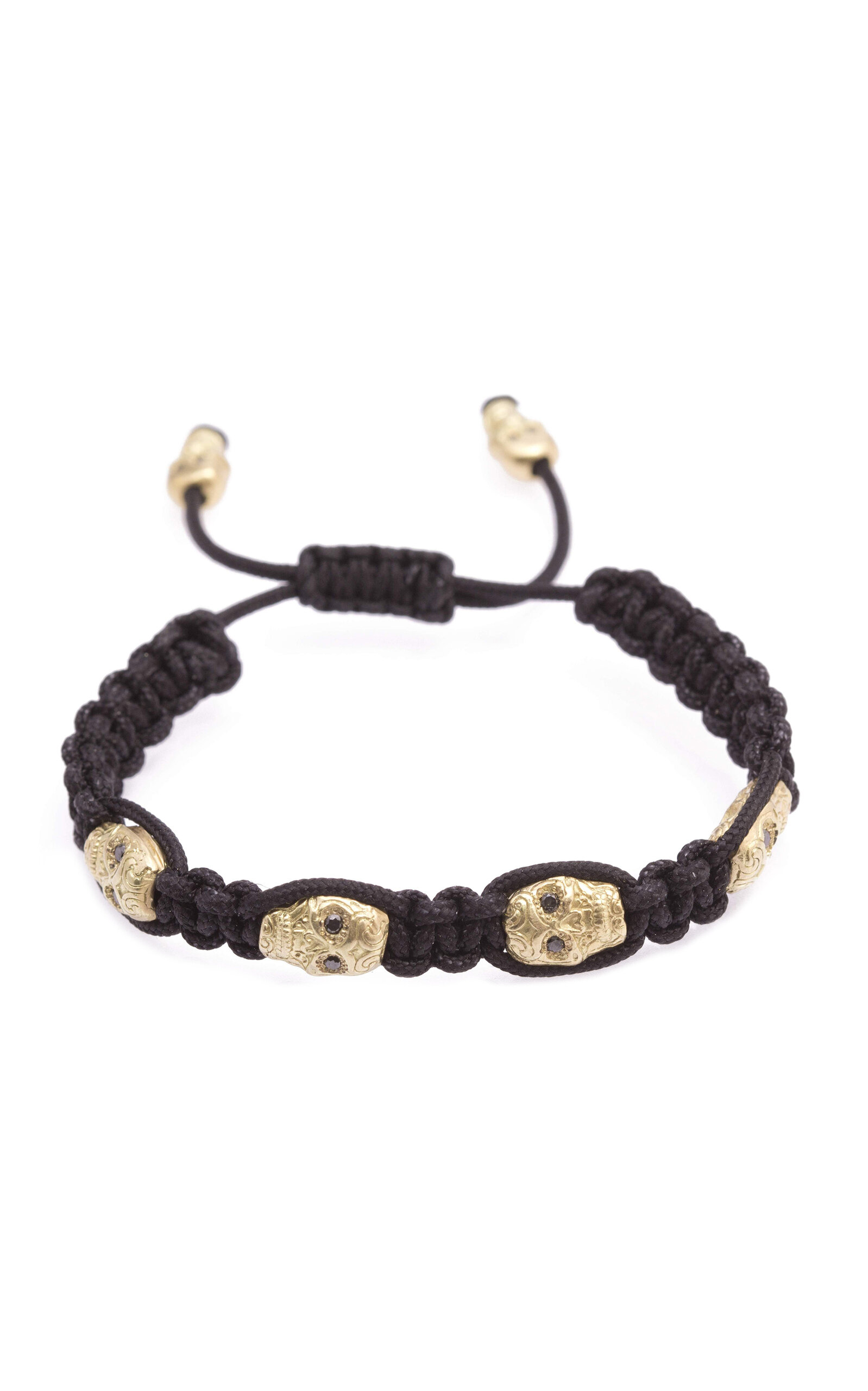 Armenta Women's 18k Yellow Gold Romero Skull Pull Bracelet