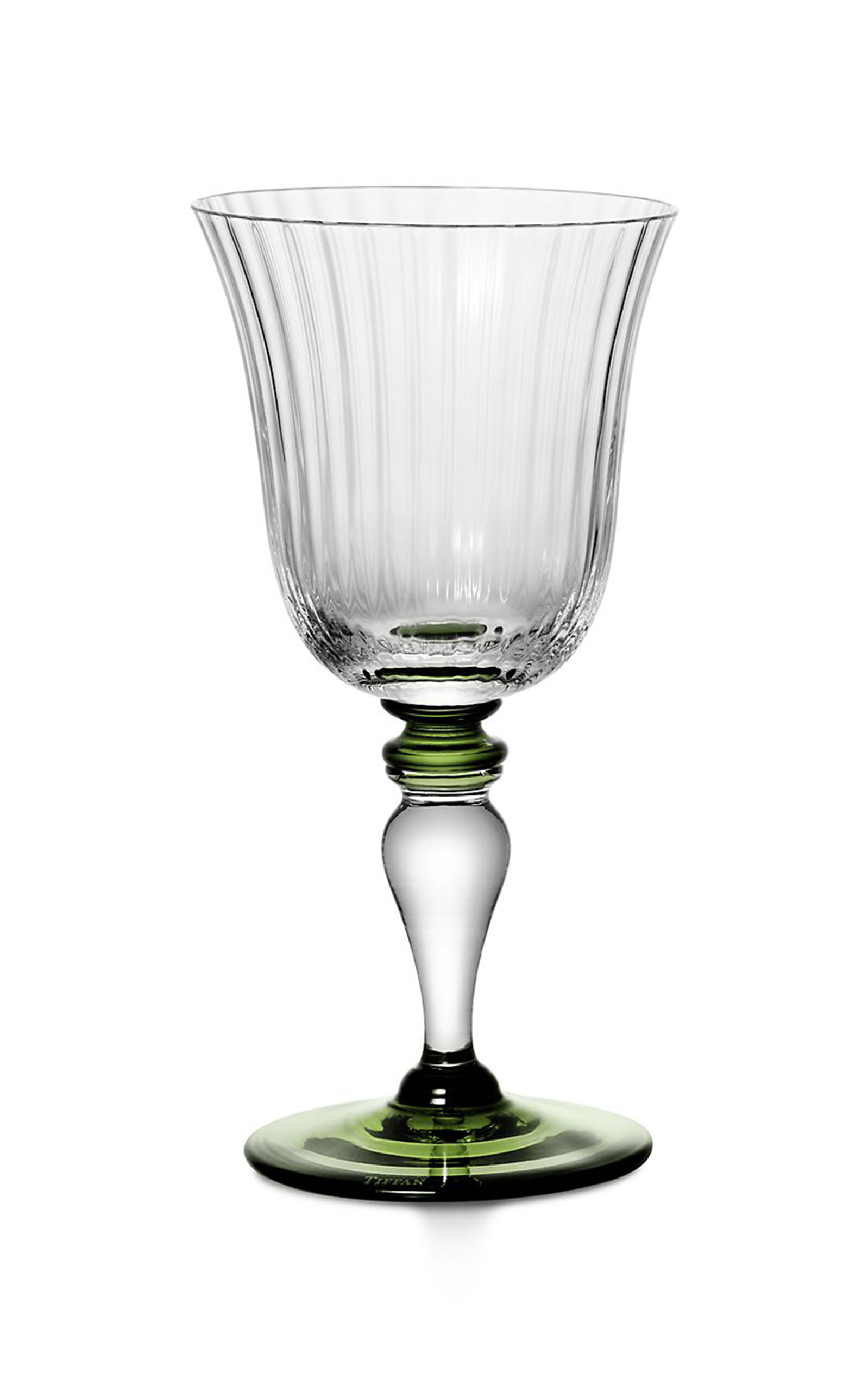 Tiffany & Co. Color Block Wine Glass - Green