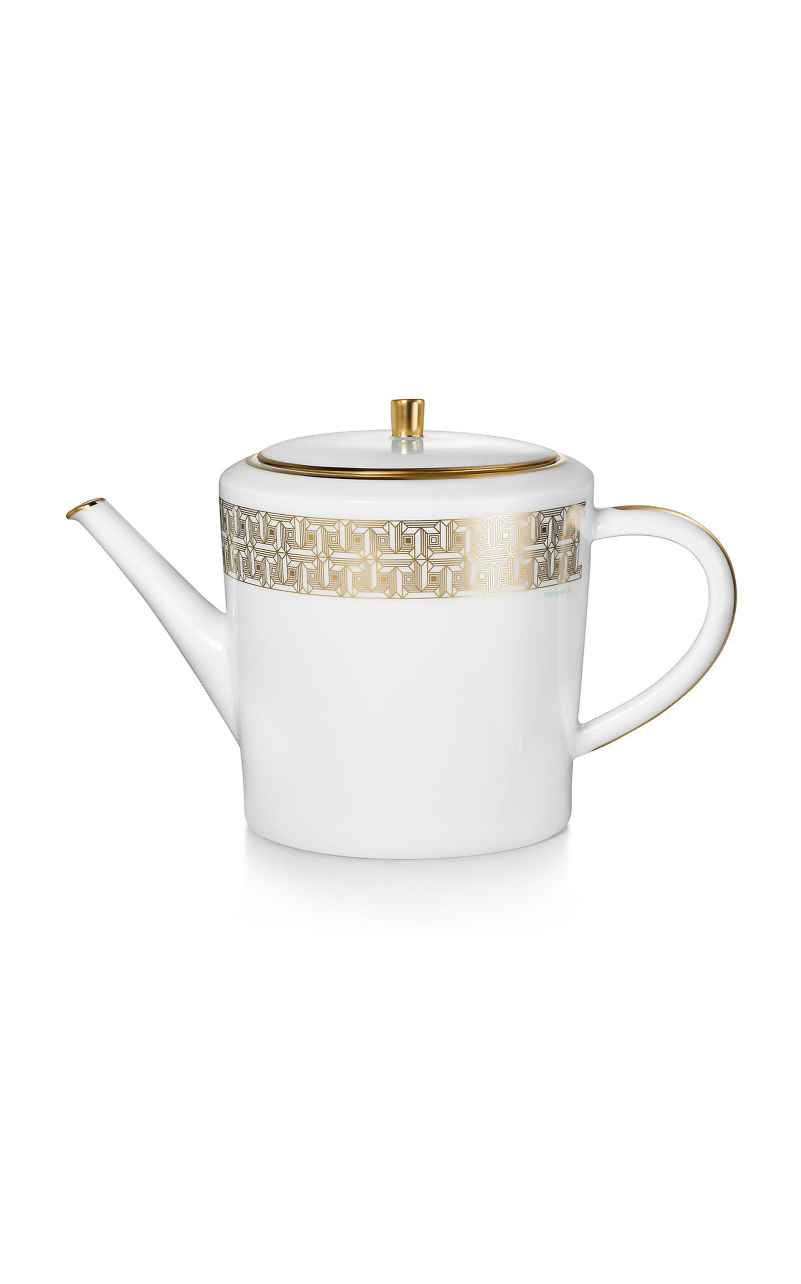 Tiffany & Co. T True Porcelain Teapot - Gold