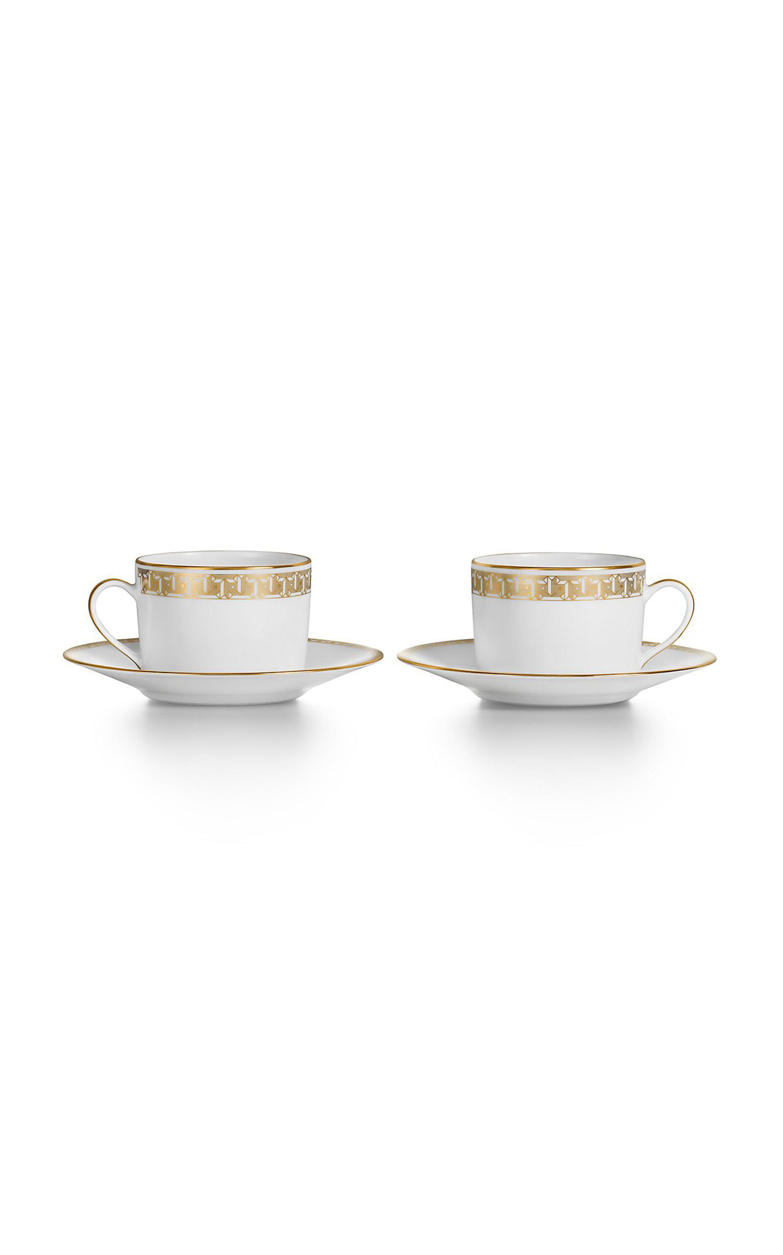 Tiffany & Co. T True Set-of-Two Porcelain Coffee Cup - Gold