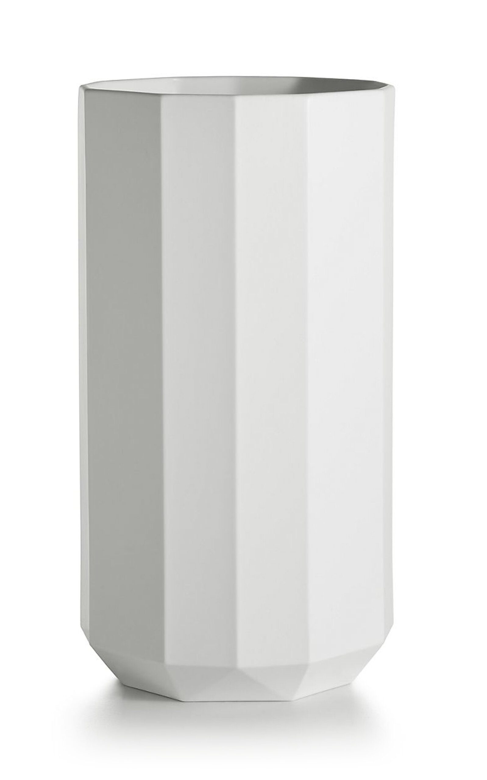 Tiffany & Co Facets Large Bone China Vase In White