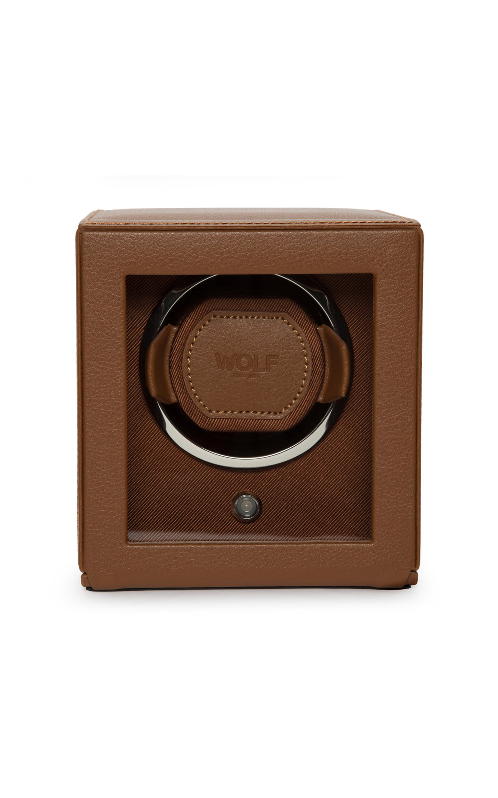 WOLF Cub Vegan Leather Single Watch Winder - Bronze