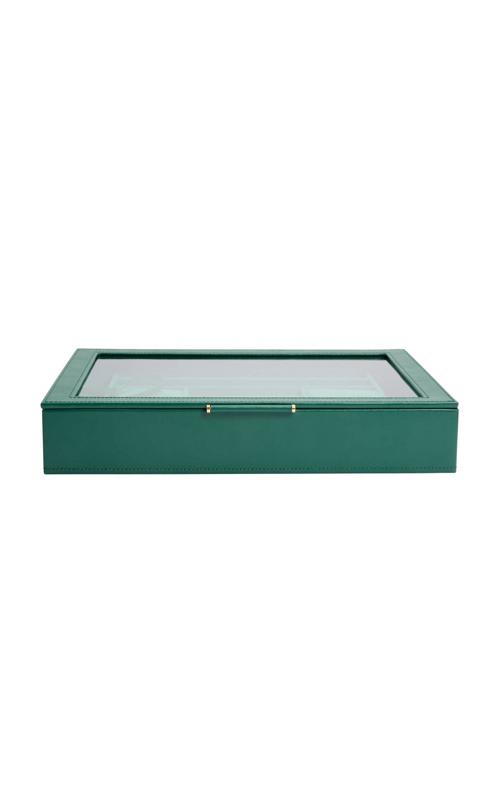 WOLF Sophia Leather Jewelry Box - Green