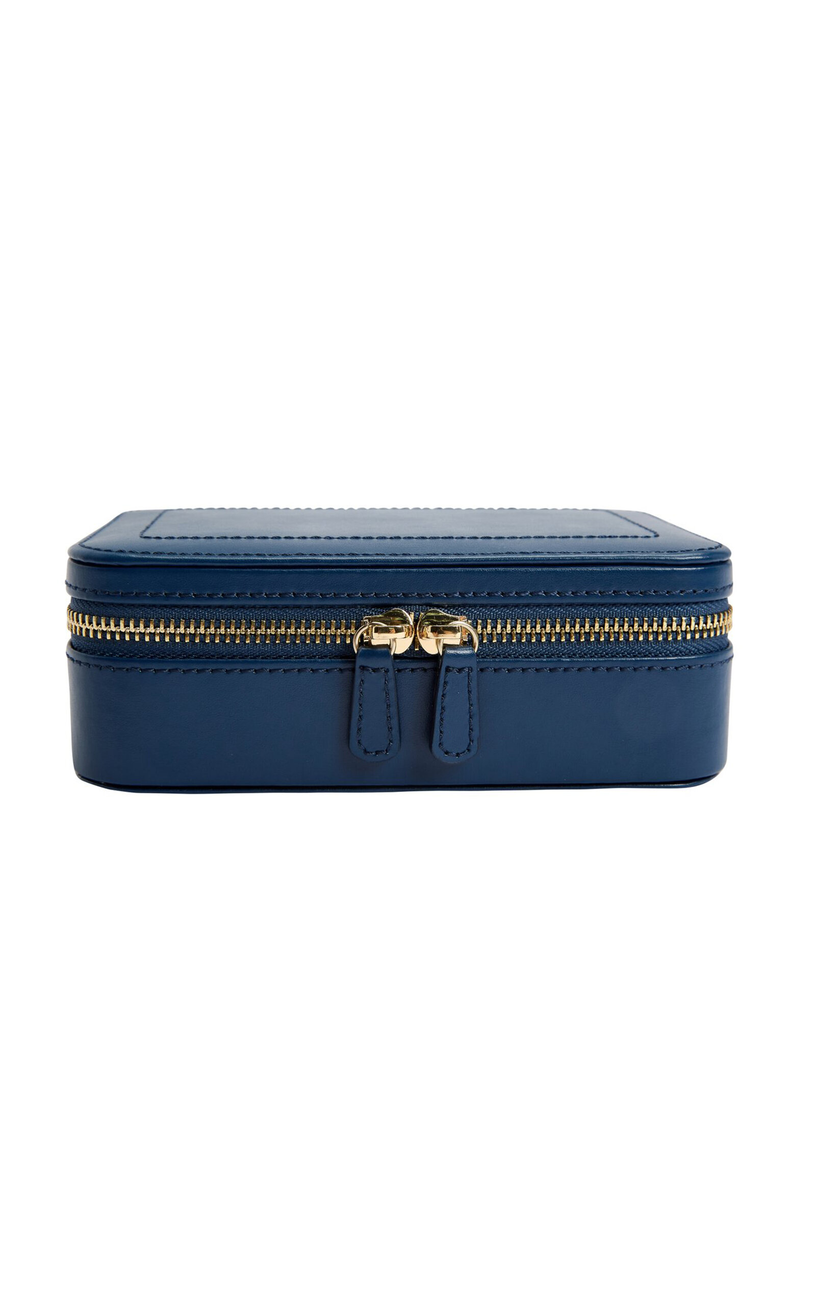 WOLF Sophia Leather Travel Case - Blue