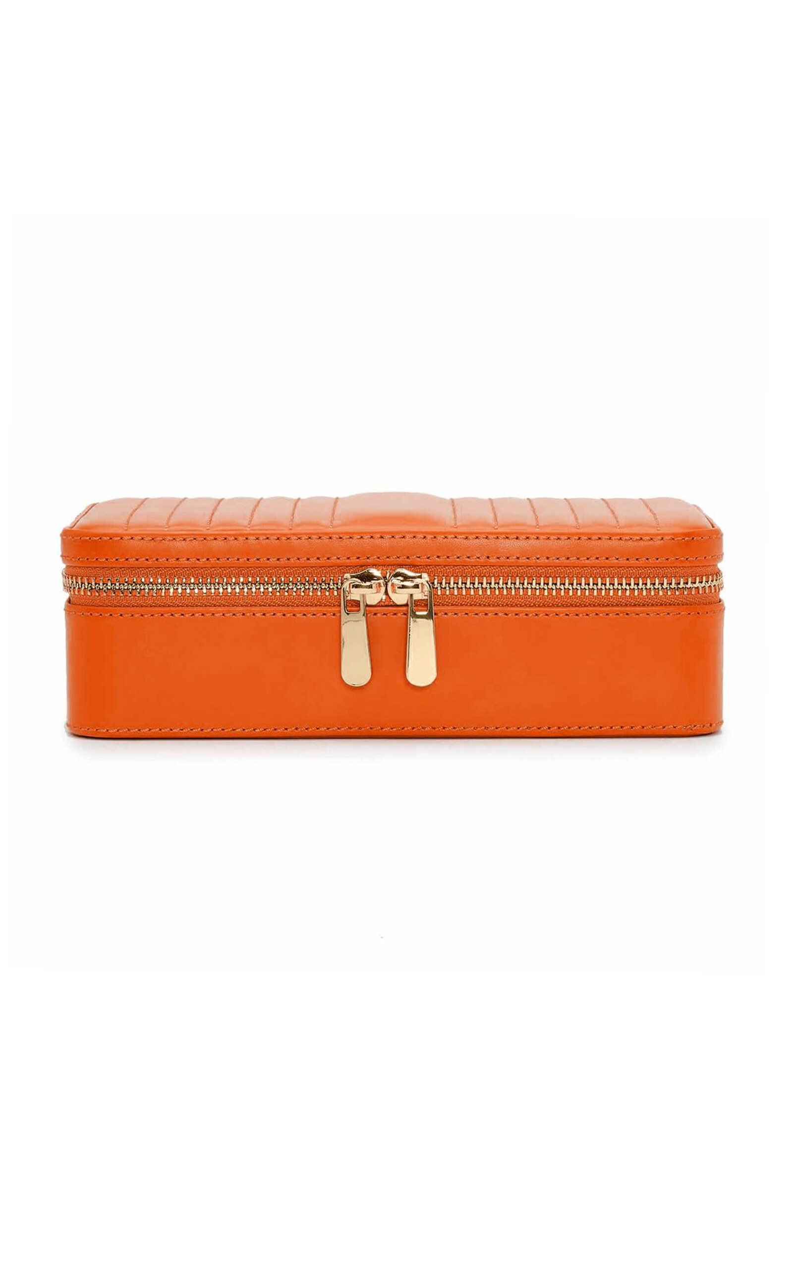 WOLF Maria Medium Leather Jewelry Case - Orange