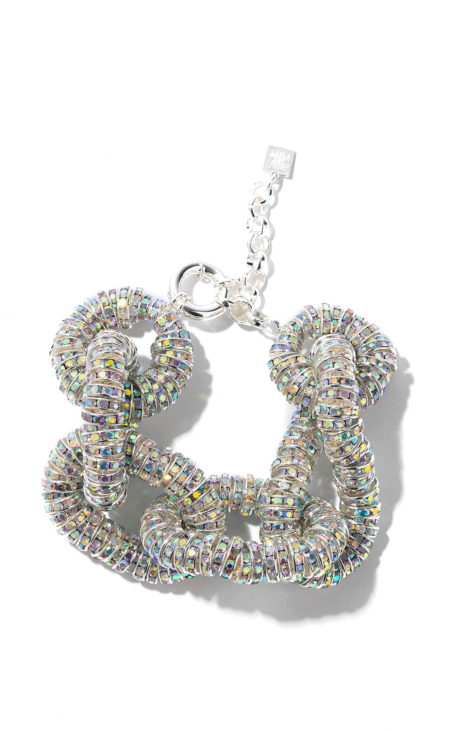 Pearl Octopuss.y Diamond Tire Silver-plated Bracelet