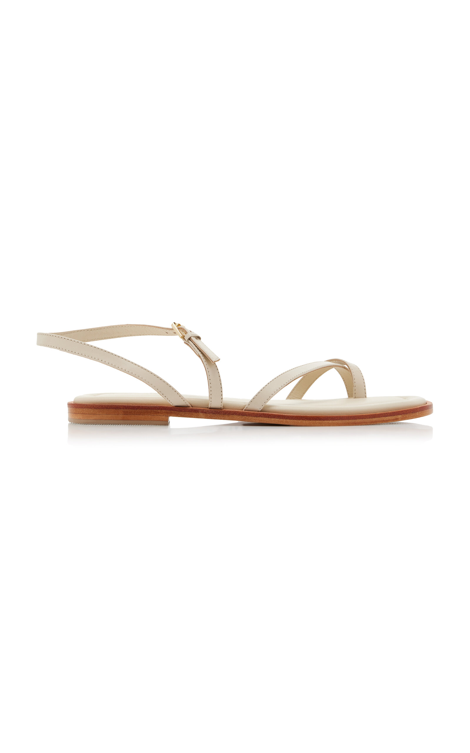 Shop A.emery Lucia Leather Sandals In White