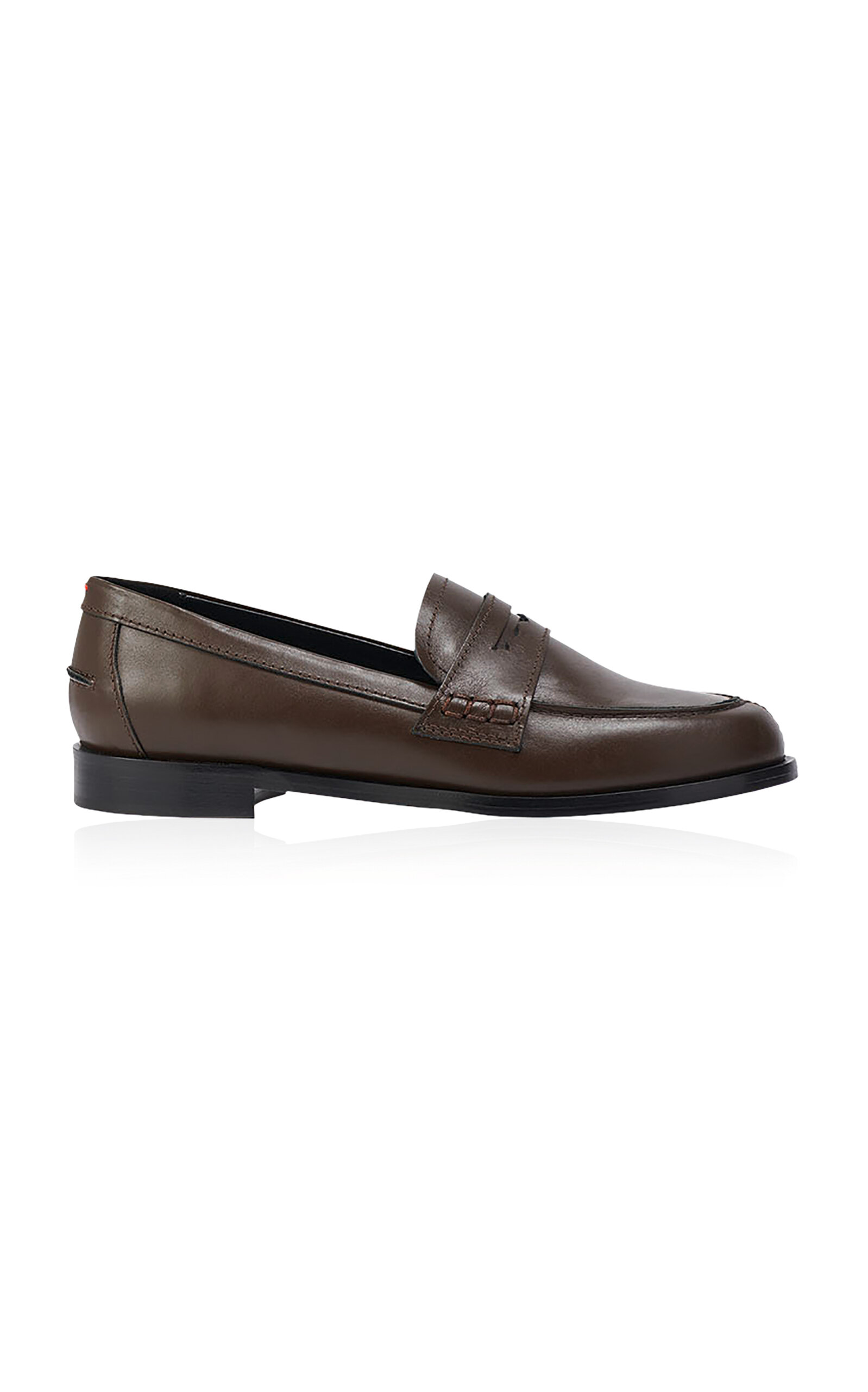 Aeyde Women's Oscar Leather Loafers In Brown