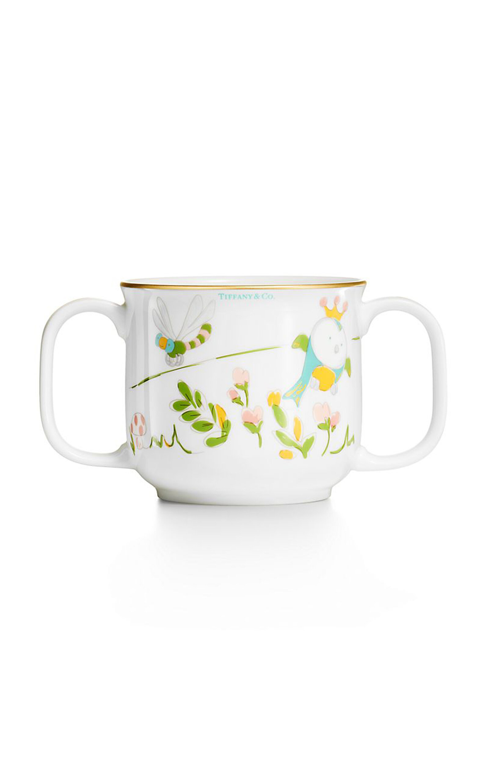 Tiffany & Co. Tiny Land Animals Bone China Double-Handle Baby Cup