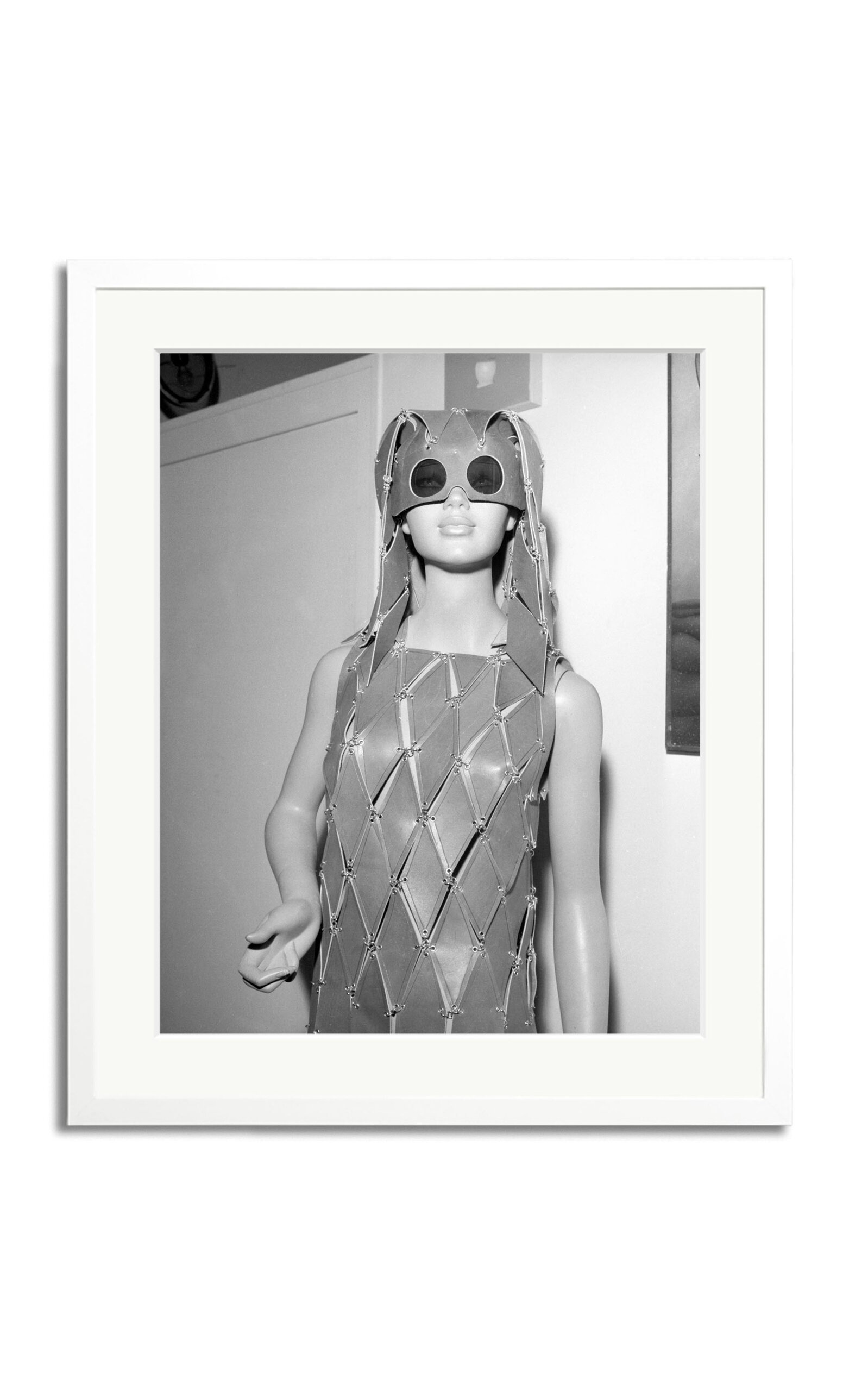 Sonic Editions Dress By Paco Rabanne; 1966 Framed Photography Print In Multi