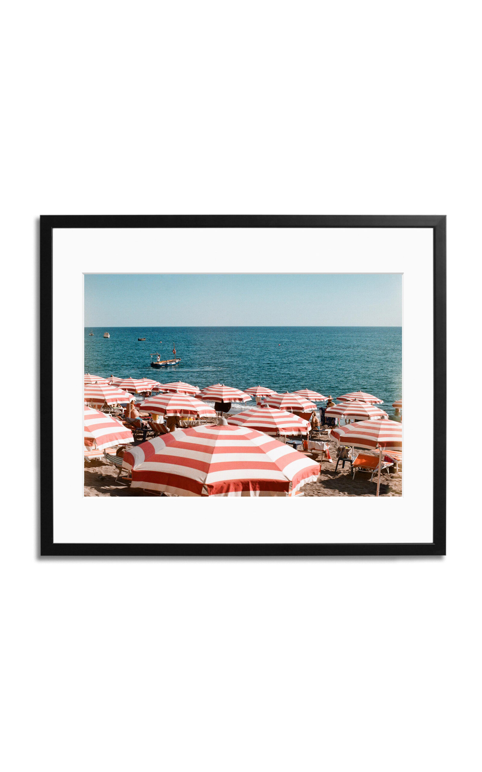 Sonic Editions Sea Of Umbrellas Framed Photography Print In Multi