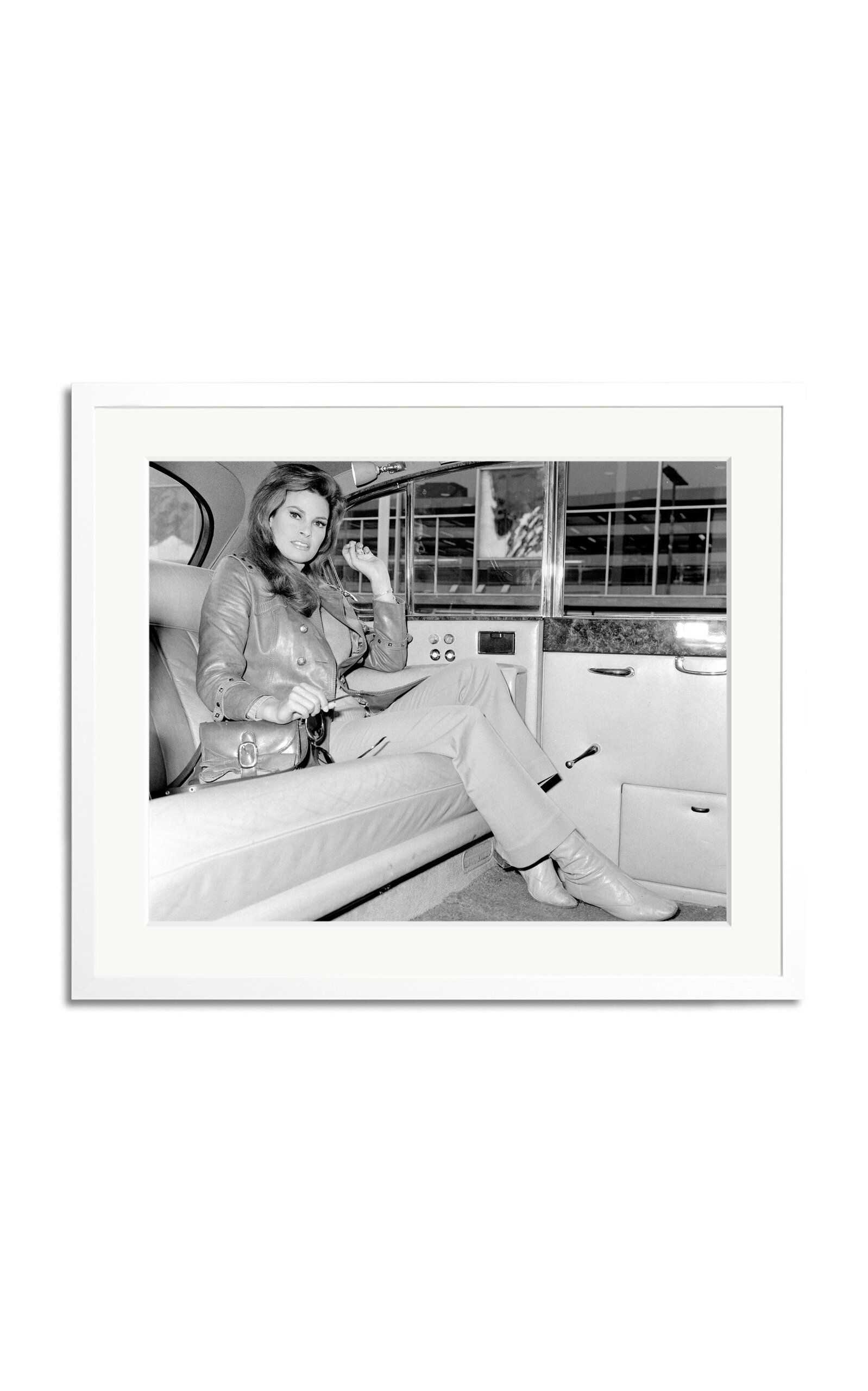 Sonic Editions Welch Arrives At Heathrow Airport Framed Photography Print In Multi