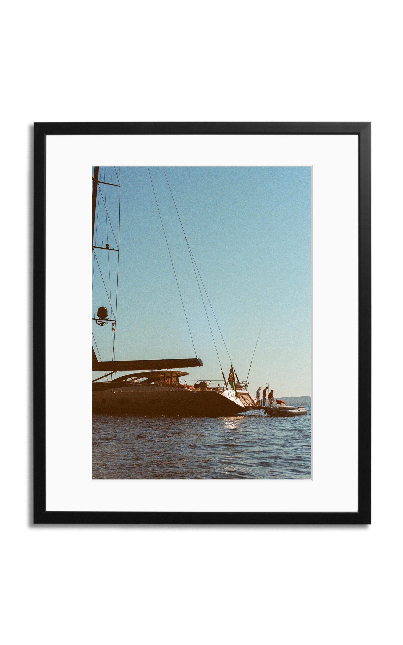 Sonic Editions Sardegna Yacht Framed Photography Print In Multi