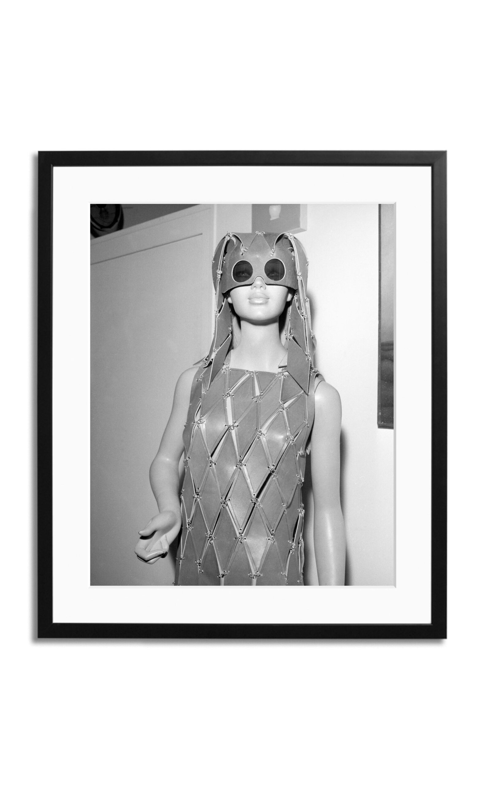 Sonic Editions Dress By Paco Rabanne; 1966 Framed Photography Print In Multi
