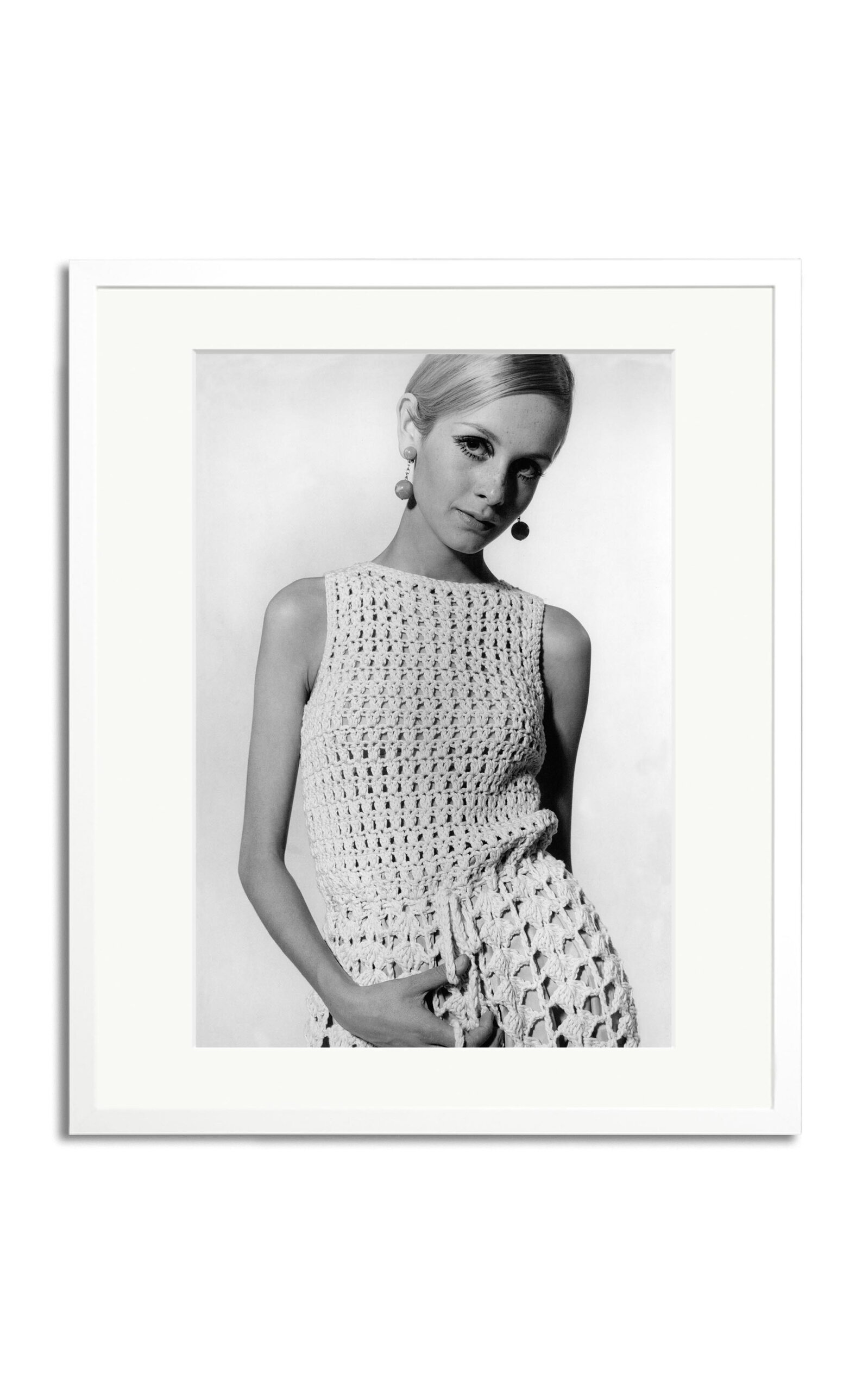 Sonic Editions Twiggy Models Framed Photography Print In Multi