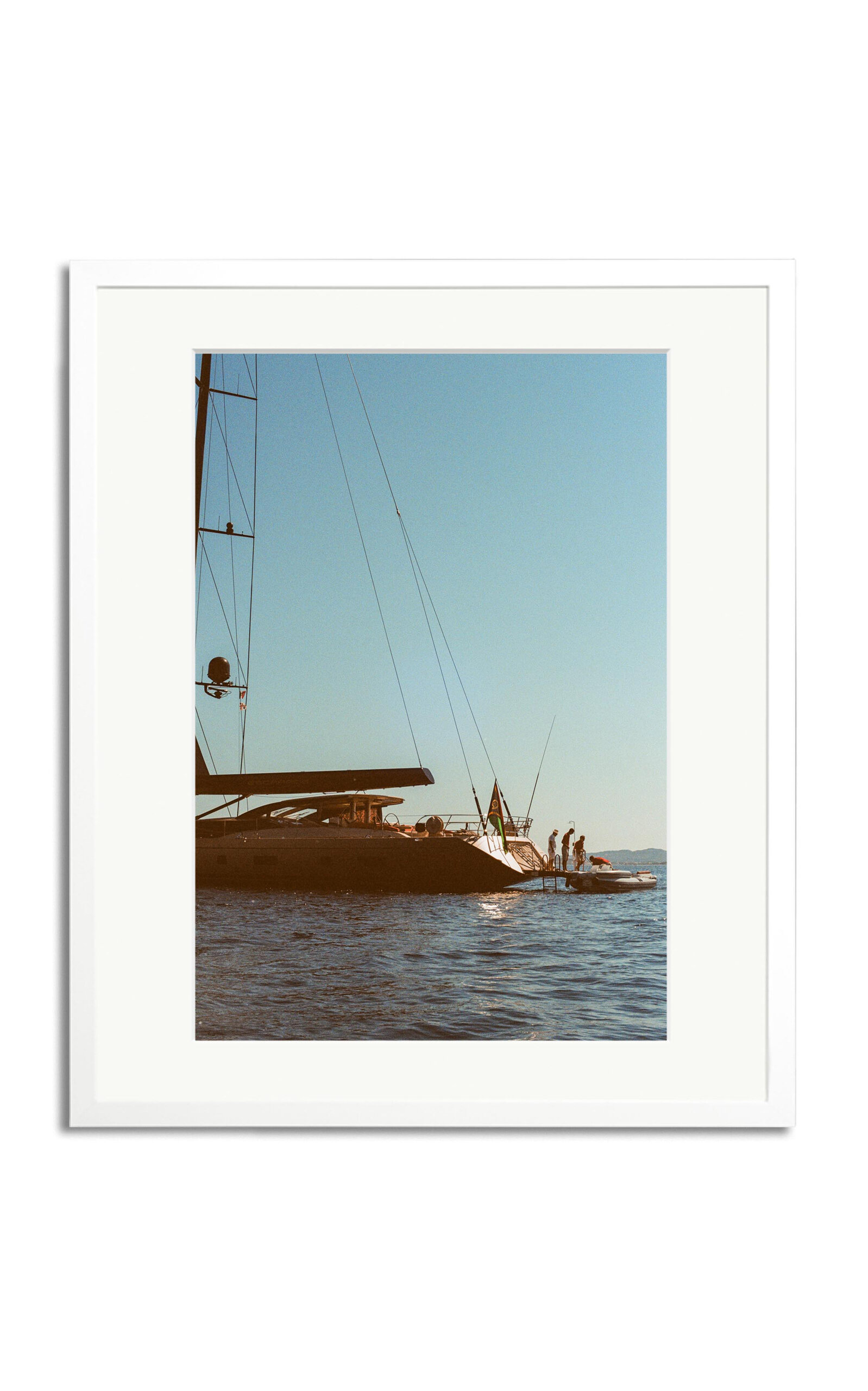 Sonic Editions Sardegna Yacht Framed Photography Print In Multi