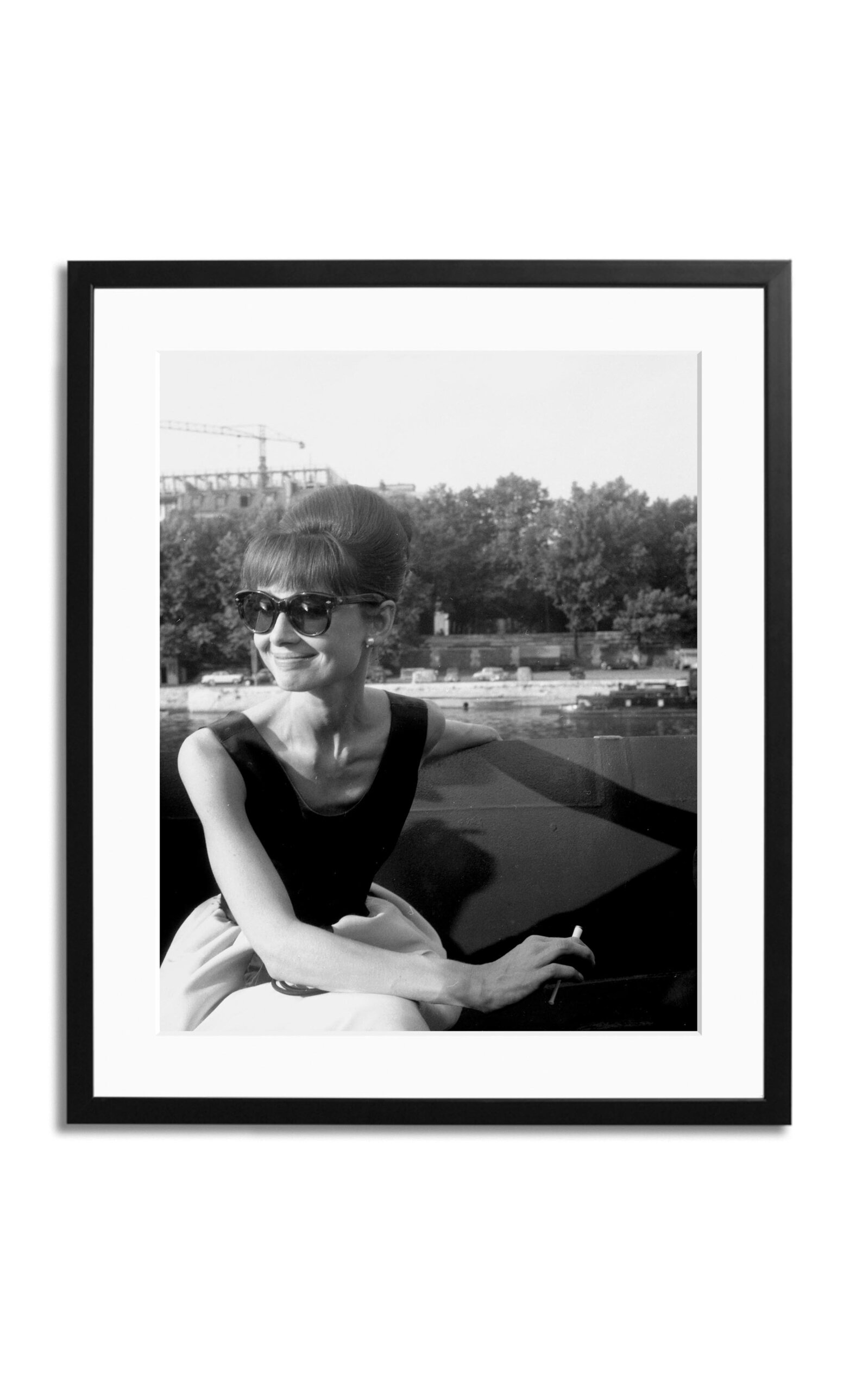 Sonic Editions Hepburn In Paris; 1962 Framed Photography Print In Multi