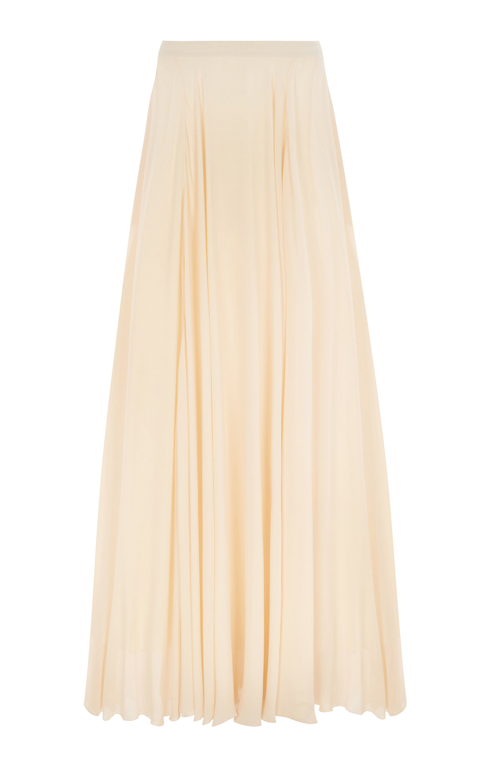 Ralph Lauren Maguire Chiffon Maxi Skirt In Ivory