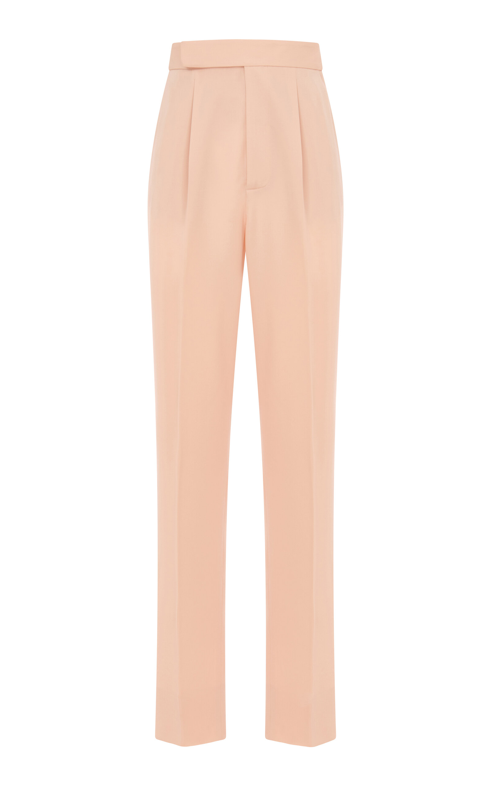 Ralph Lauren Evanne Wool Trousers In Pink